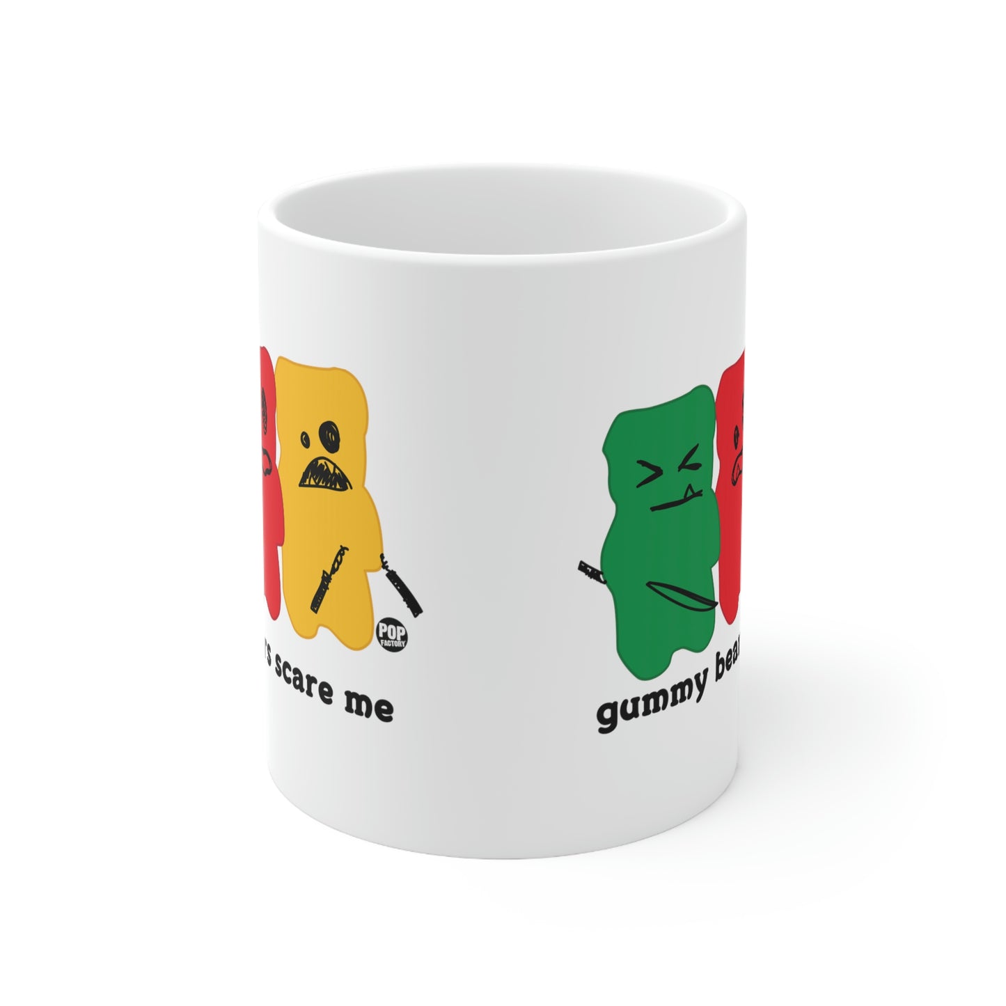 GUMMY BEARS SCARE ME COFFEE MUG