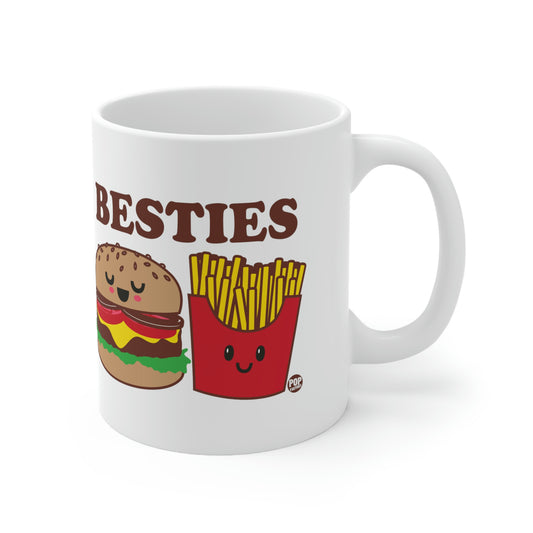 BESTIES BURGER AND FRIES COFFEE MUG