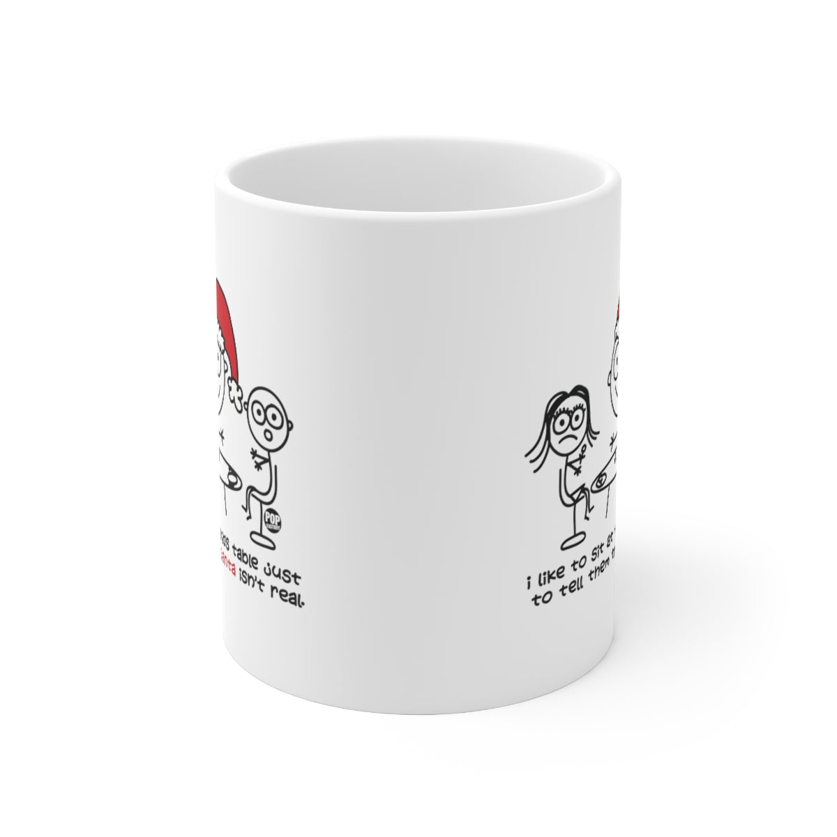 Sit At Kids Table Santa Mug