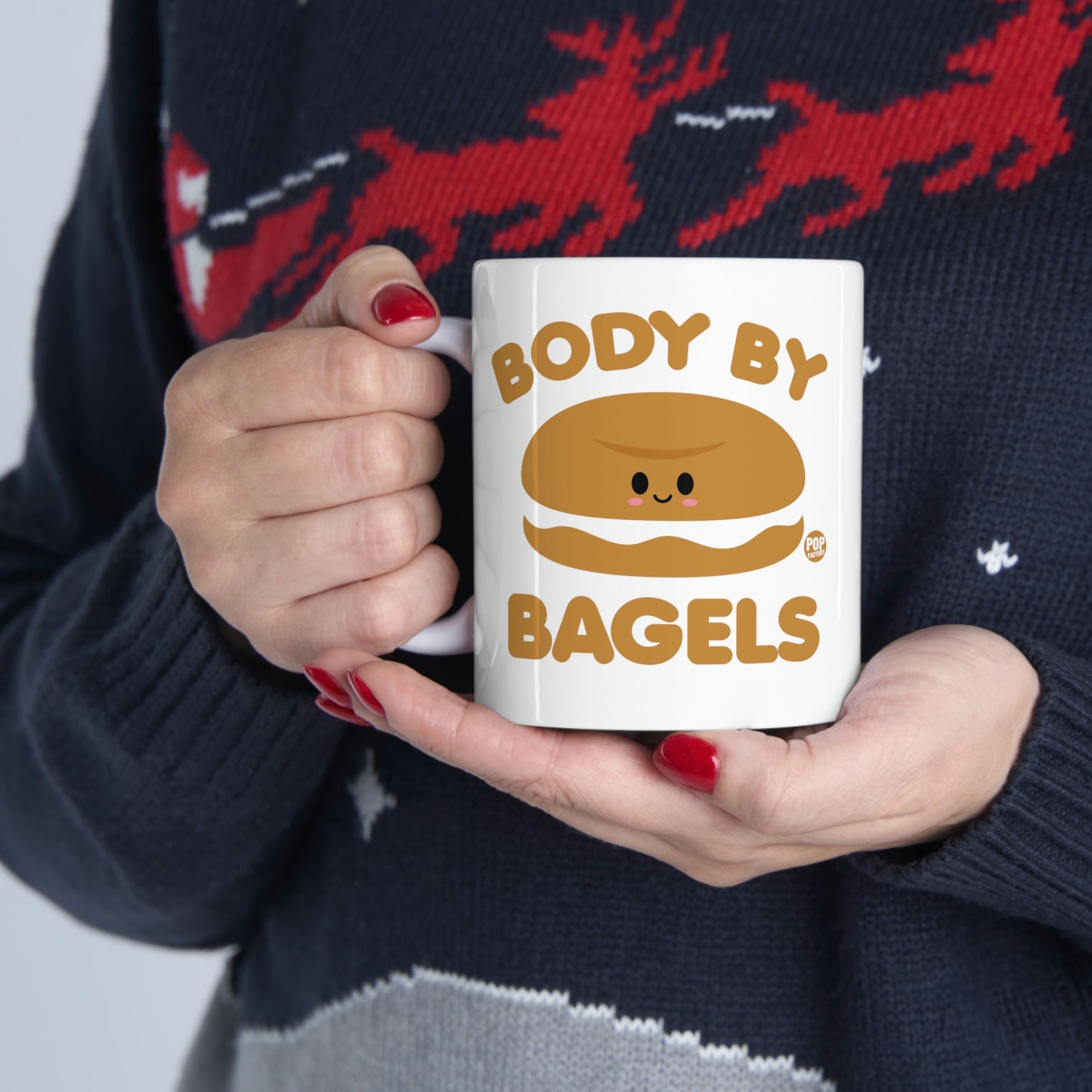 BODY BY BAGELS COFFEE MUG