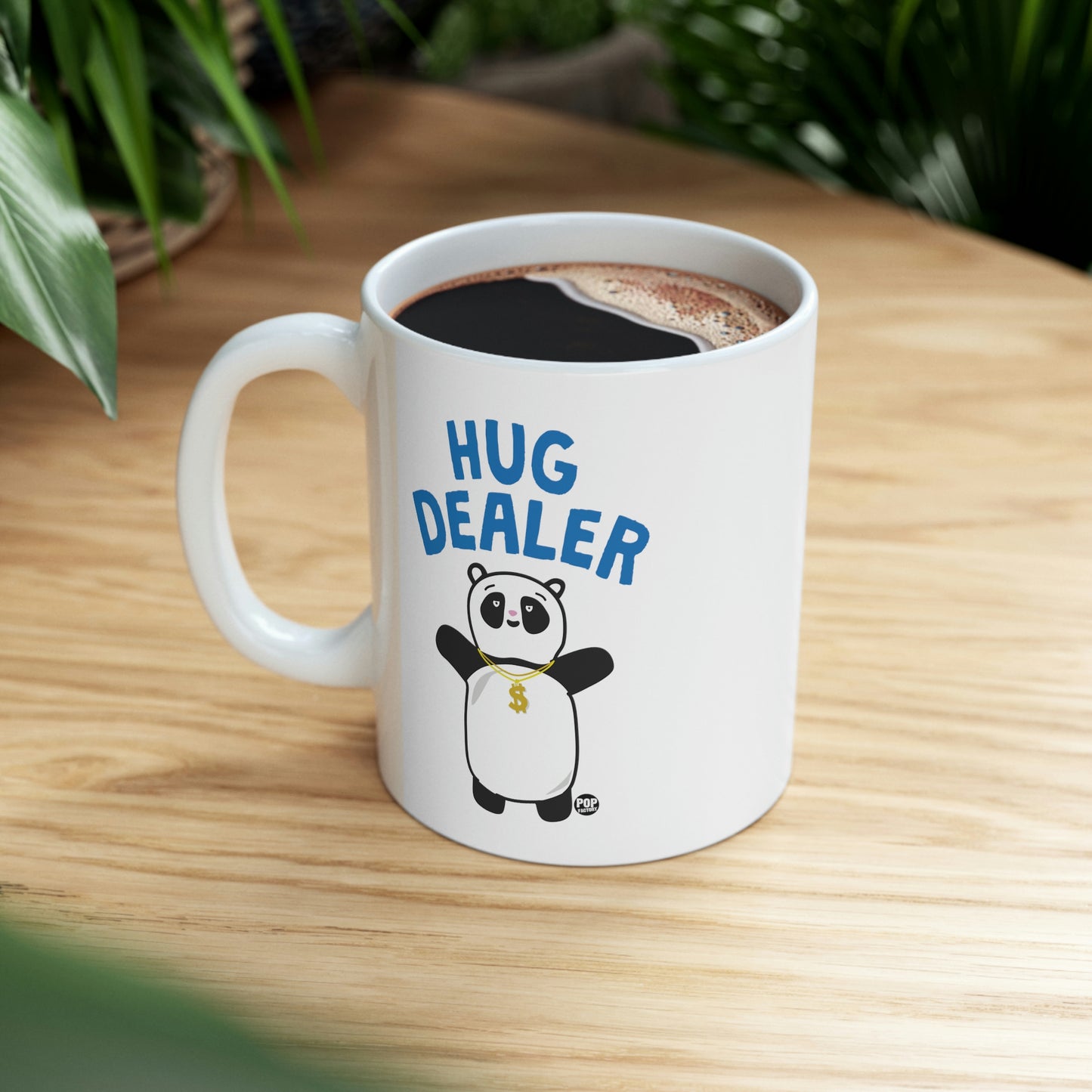 HUG DEALER PANDA COFFEE MUG