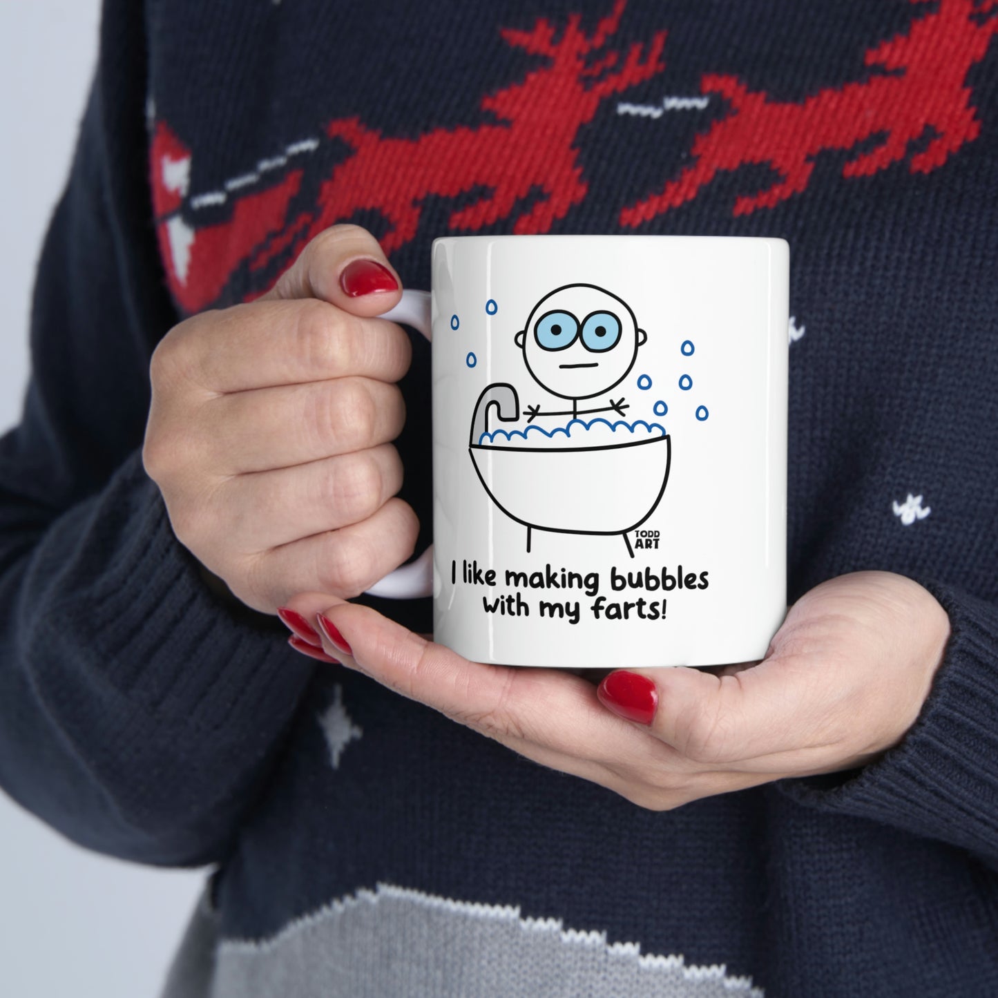 Stickboy Fart Bubbles Mug