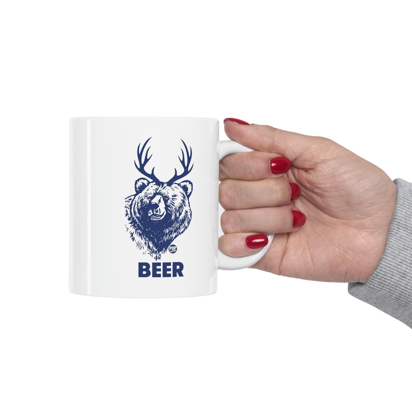 BEER BEAR FACE COFFEE MUG