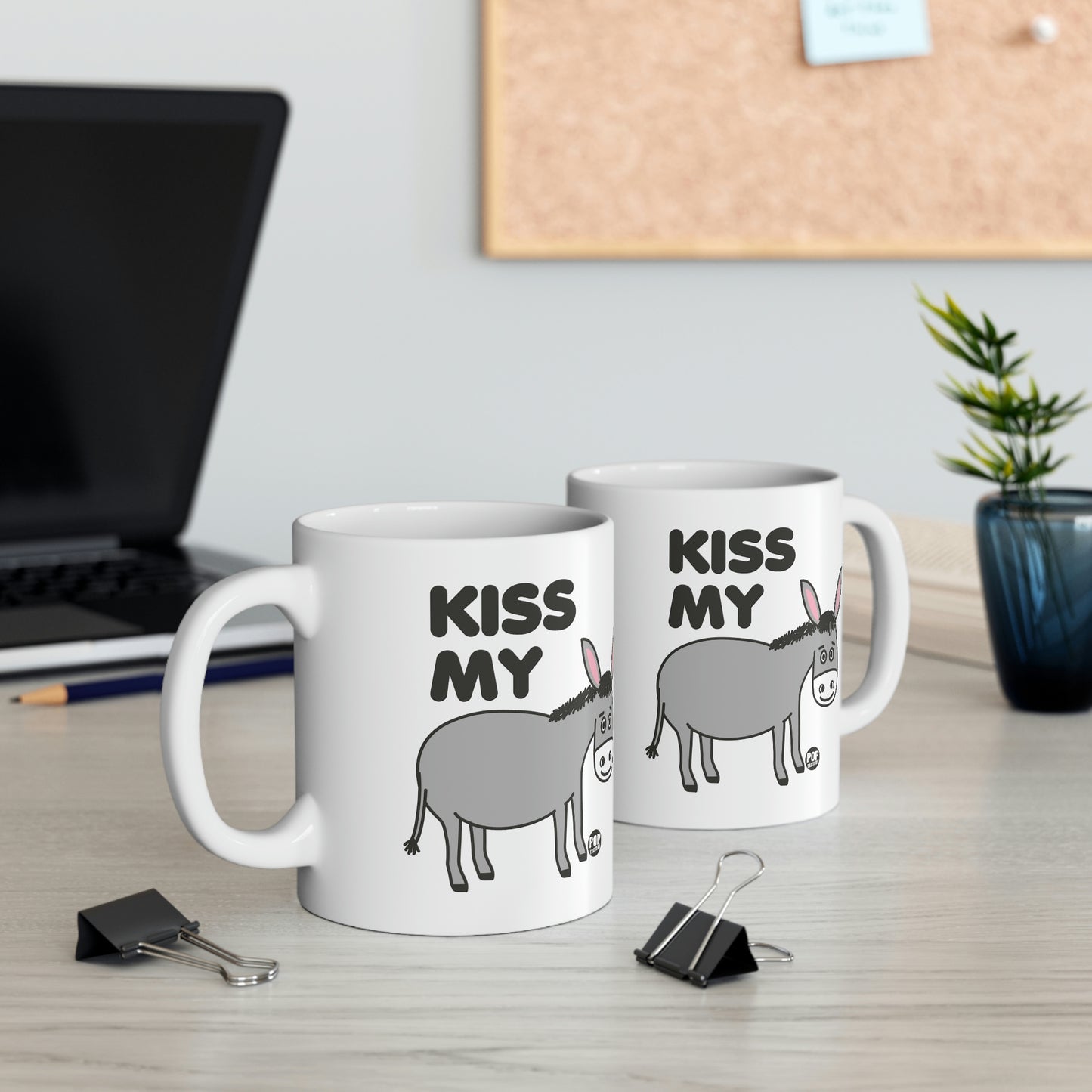 Kiss My Ass Donkey Coffee Mug