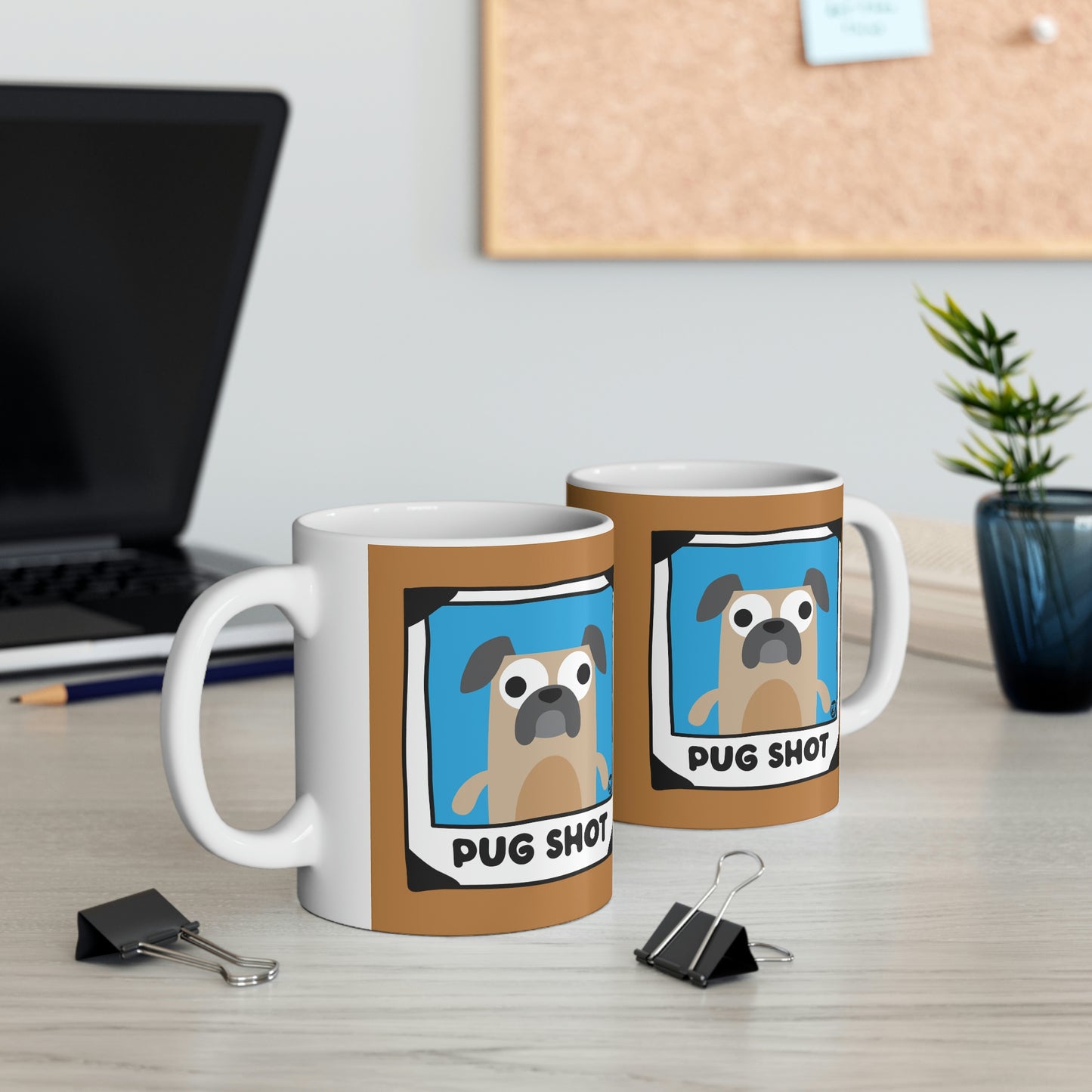 PUG SHOT PUG COFFEE MUG