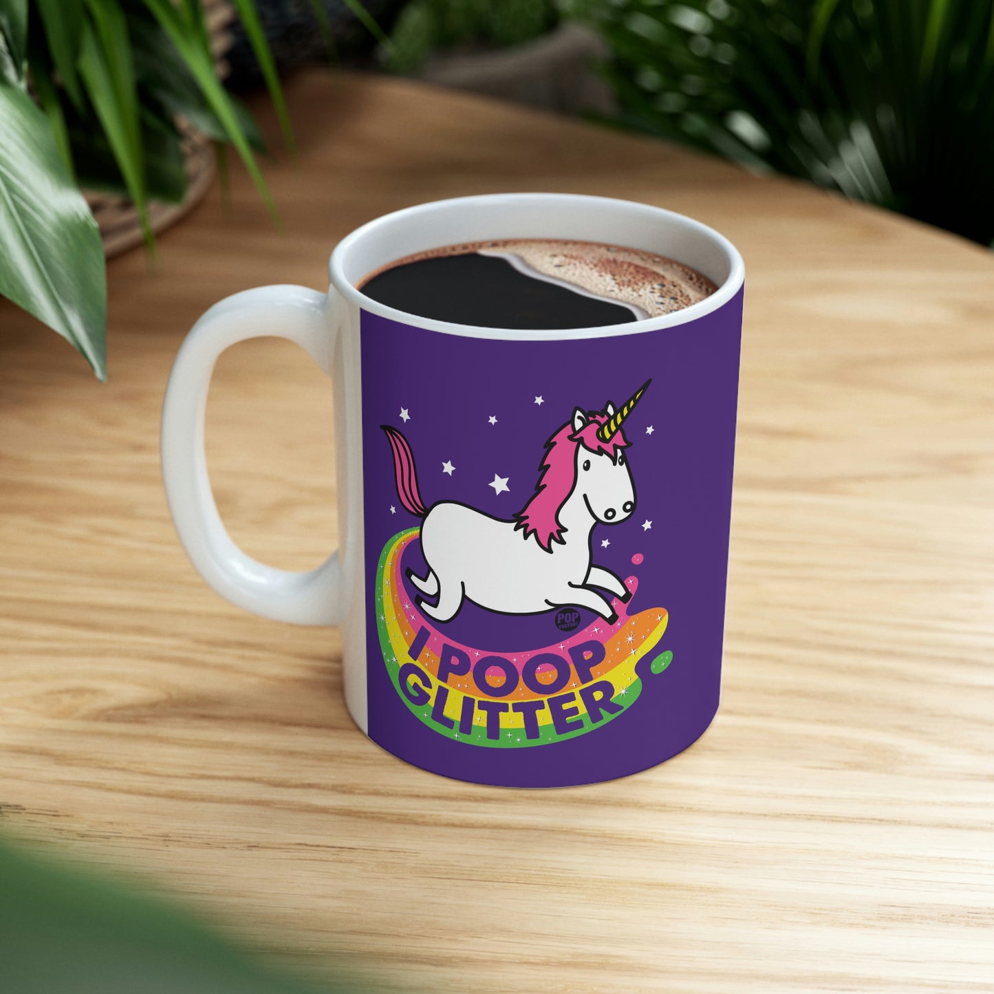 I Poop Glitter Unicorn Coffee Mug