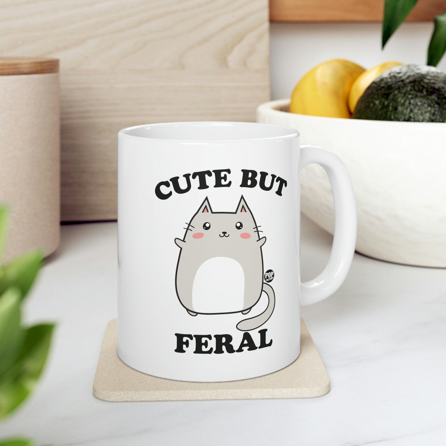 CUTE BUT FERAL COFFEE MUG