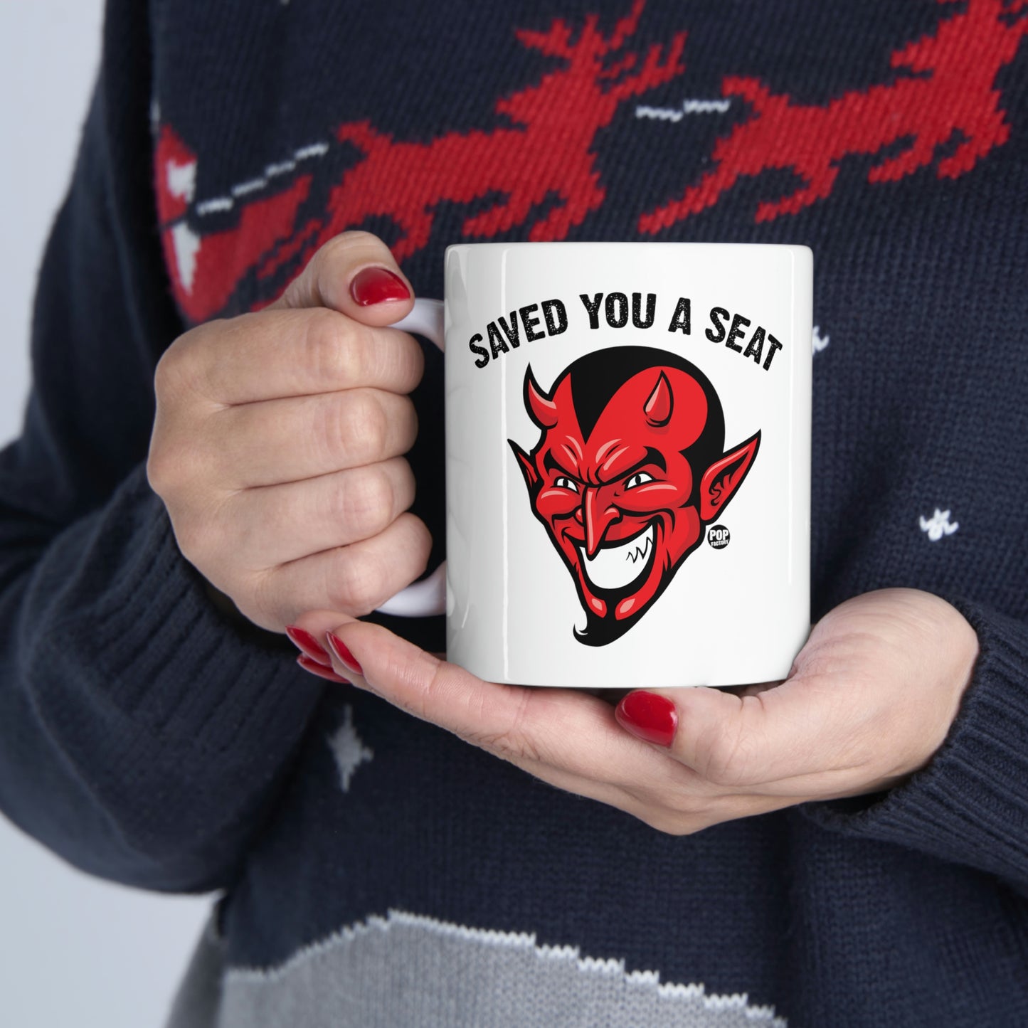 Saved You A Seat Devil Mug