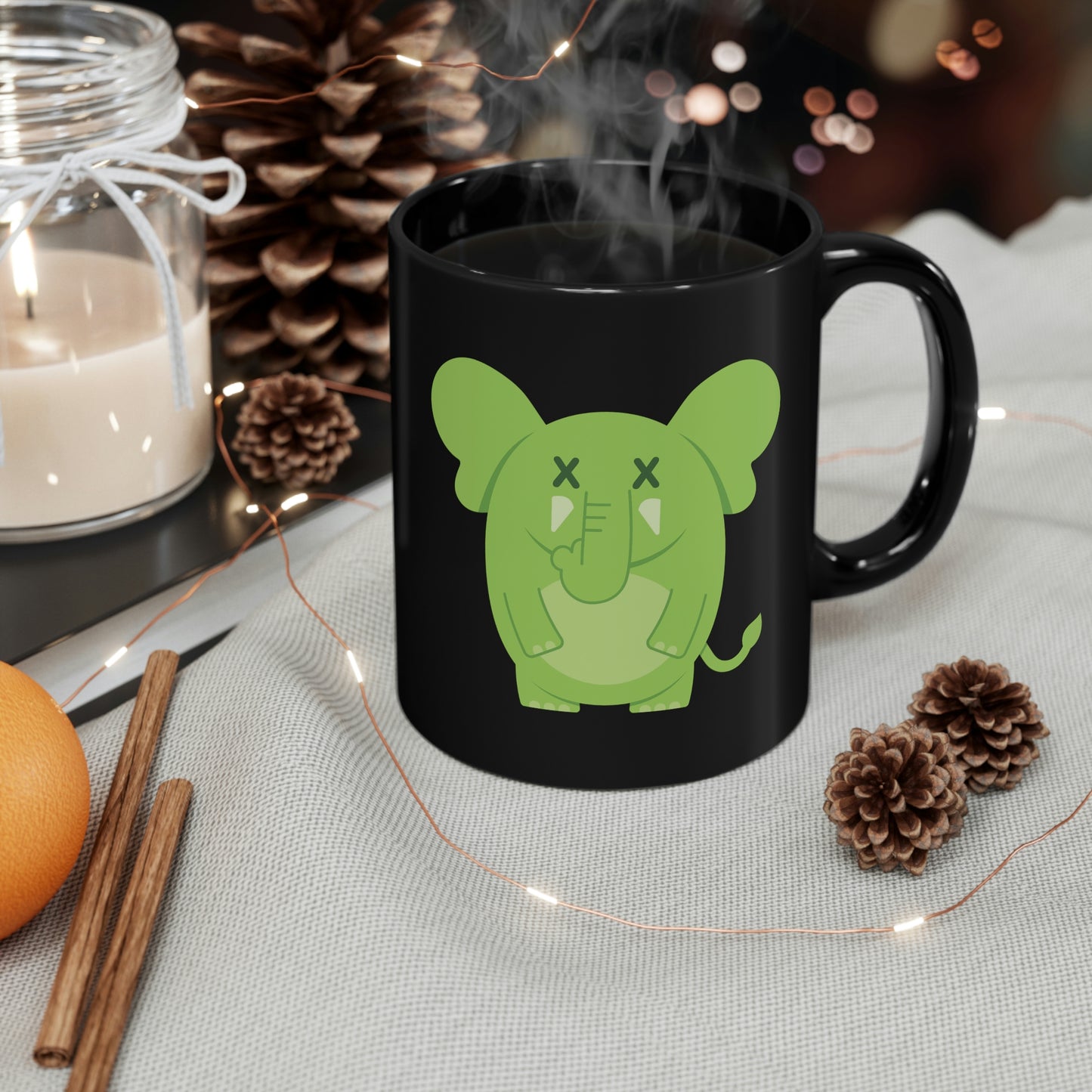 DEADIMALS ELEPHANT COFFEE MUG - Halloween Edition