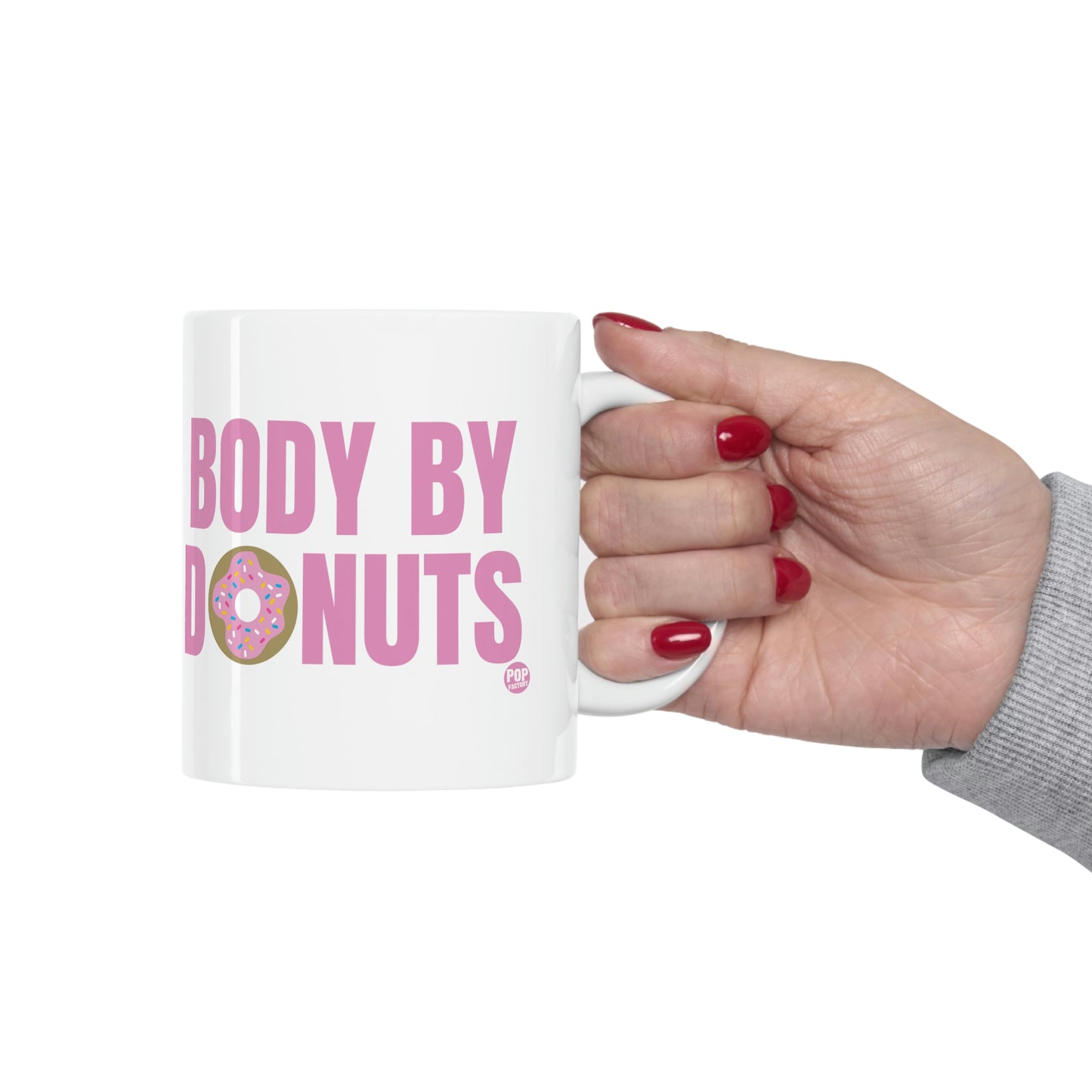 BODY BY DONUTS COFFEE MUG