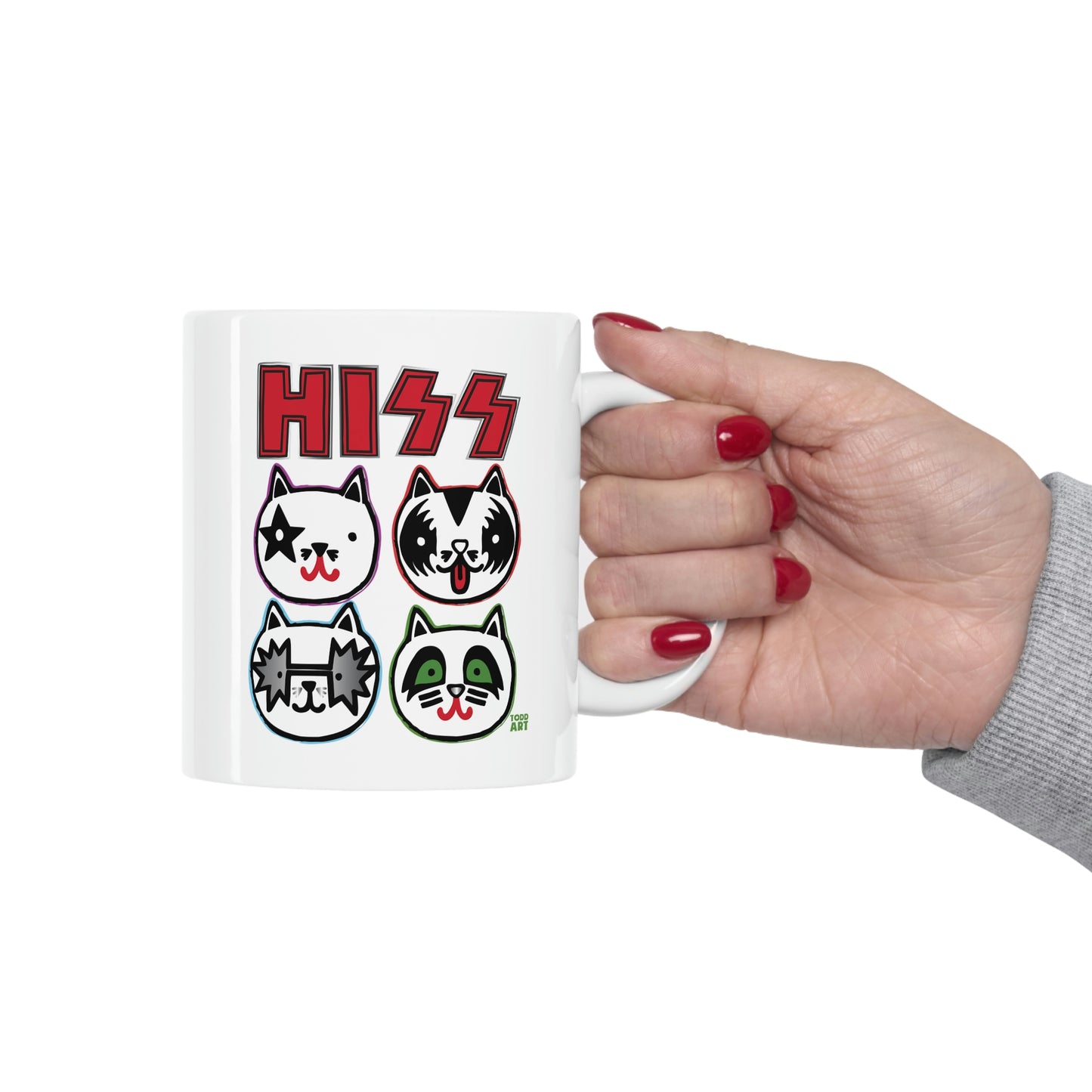 HISS KISS COFFEE MUG