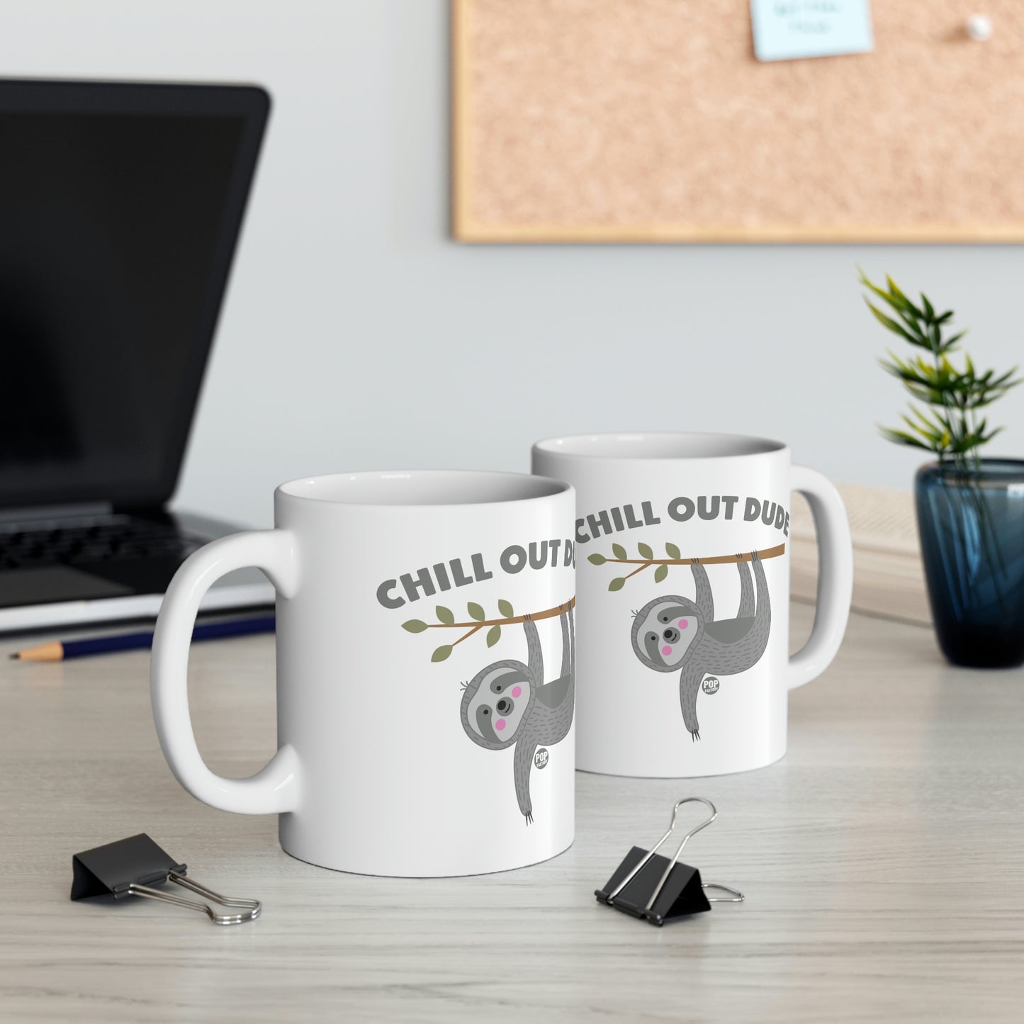 CHILL OUT DUDE SLOTH COFFEE MUG