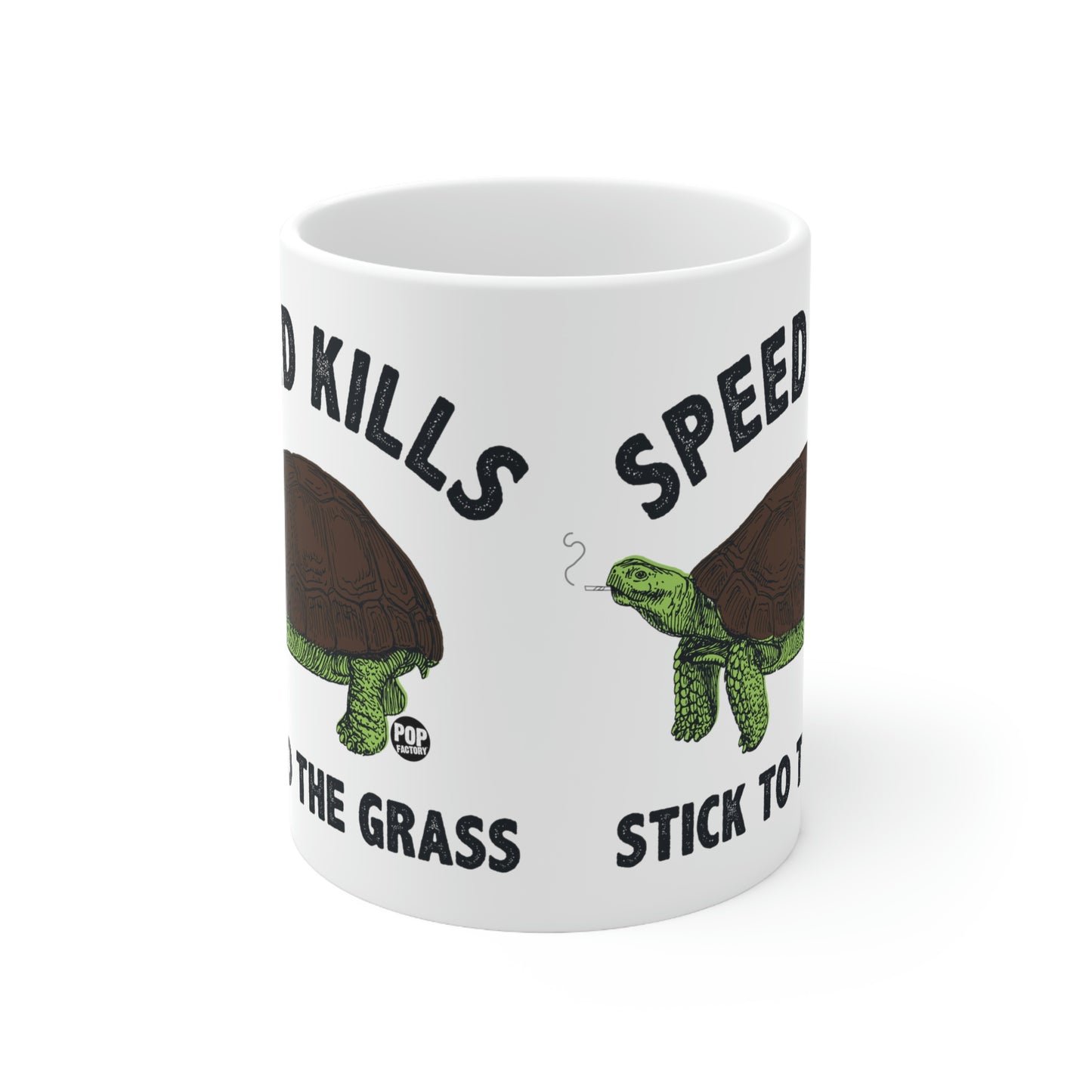 Speed Kills Grass Turtle Mug