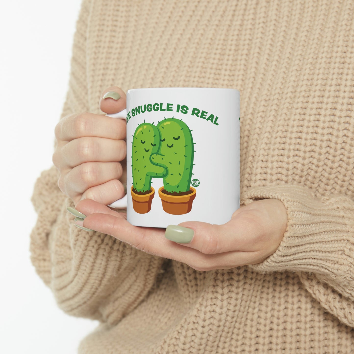 Snuggle Is Real Cactus Mug