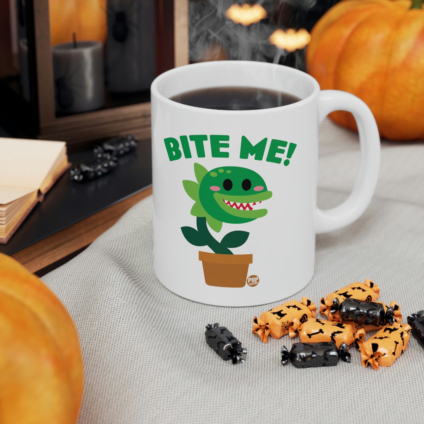 BITE ME VENUS FLYTRAP COFFEE MUG