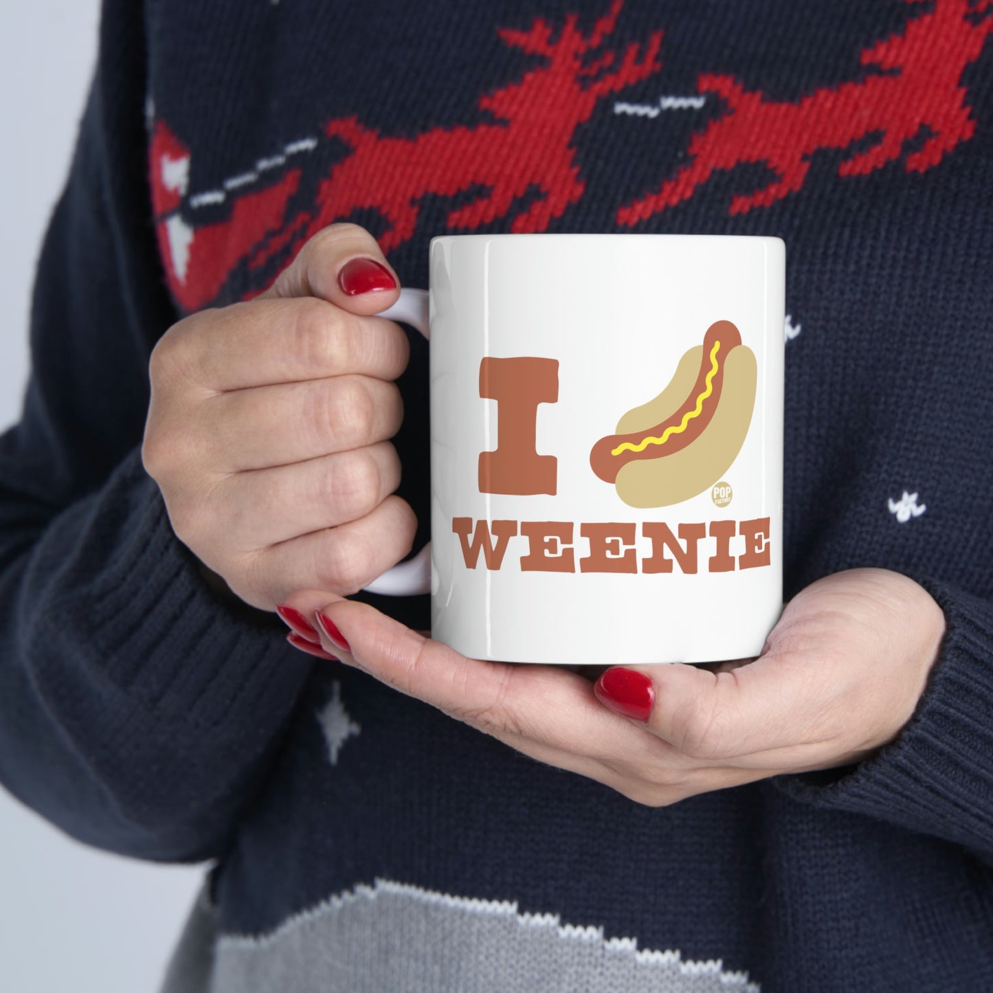 I LOVE WEENIE HOT DOG COFFEE MUG