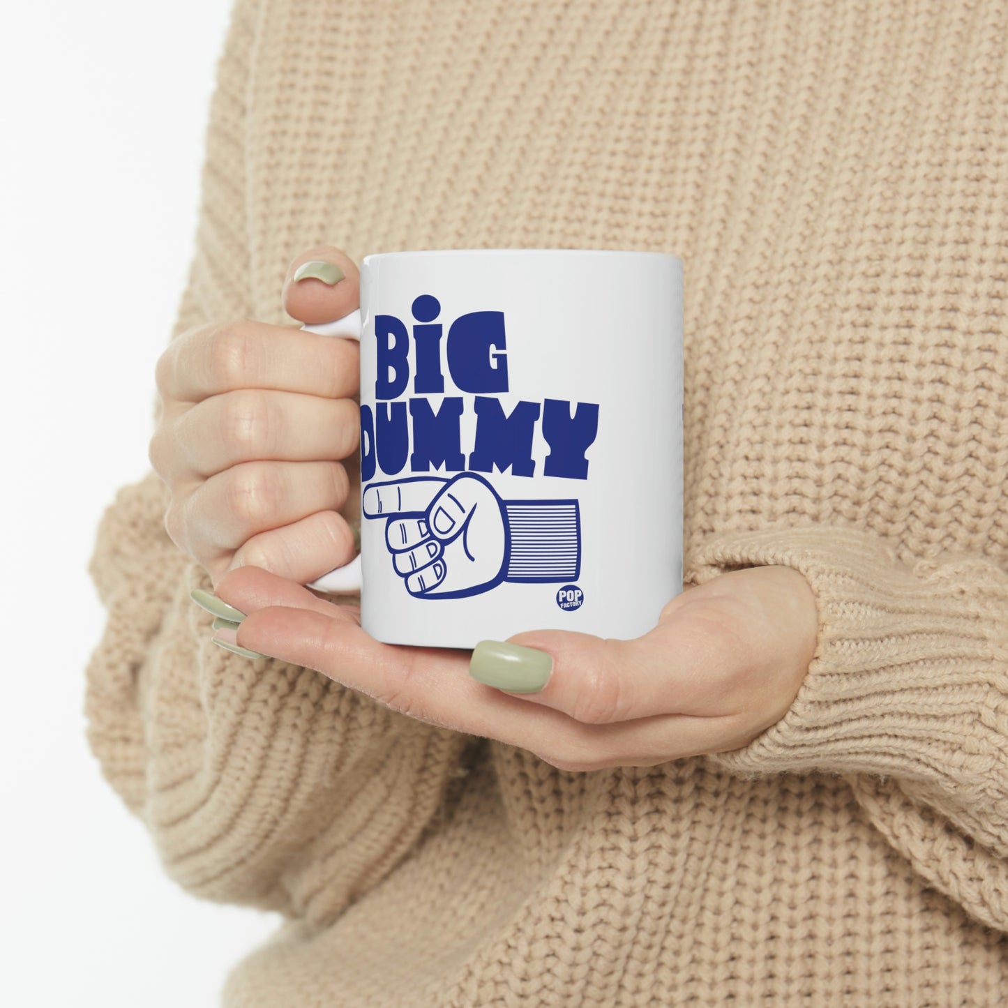 BIG DUMMY FINGER COFFEE MUG