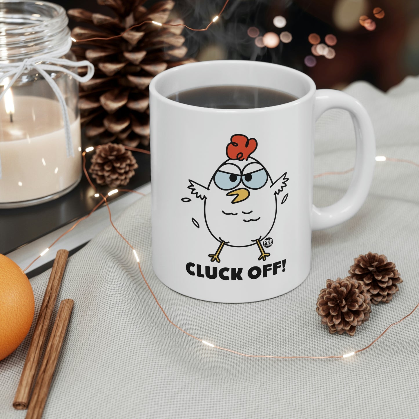 CLUCK OFF COFFEE MUG