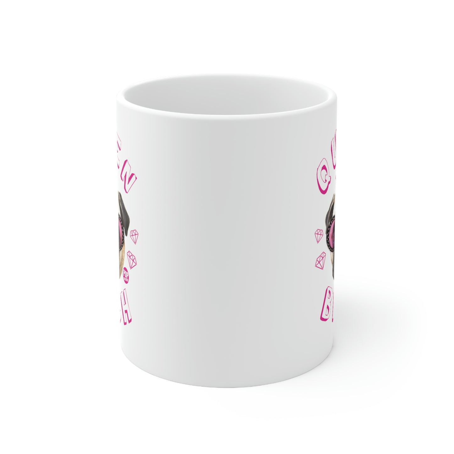 QUEEN BITCH PUG COFFEE MUG