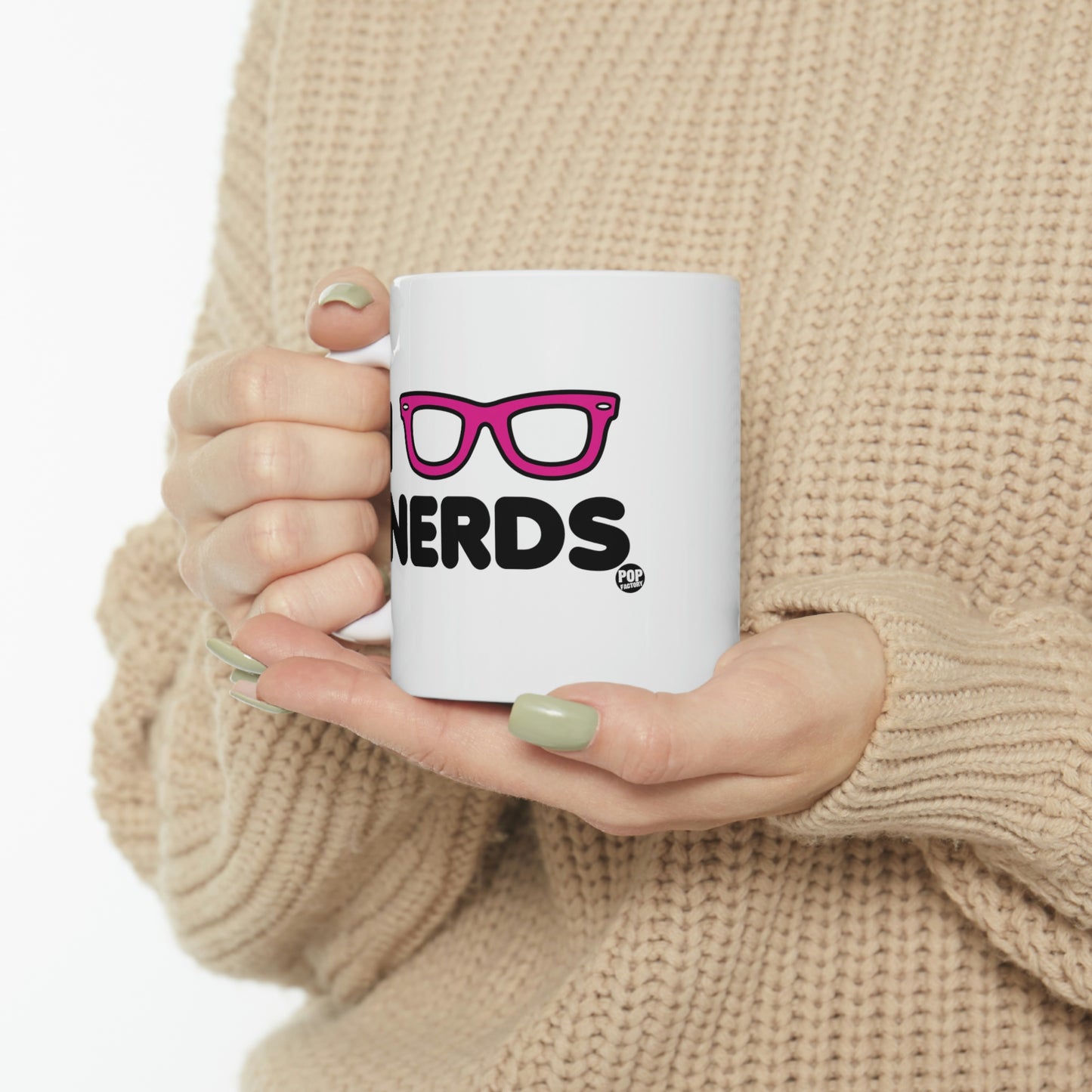 I Love Nerds Glasses Coffee Mug