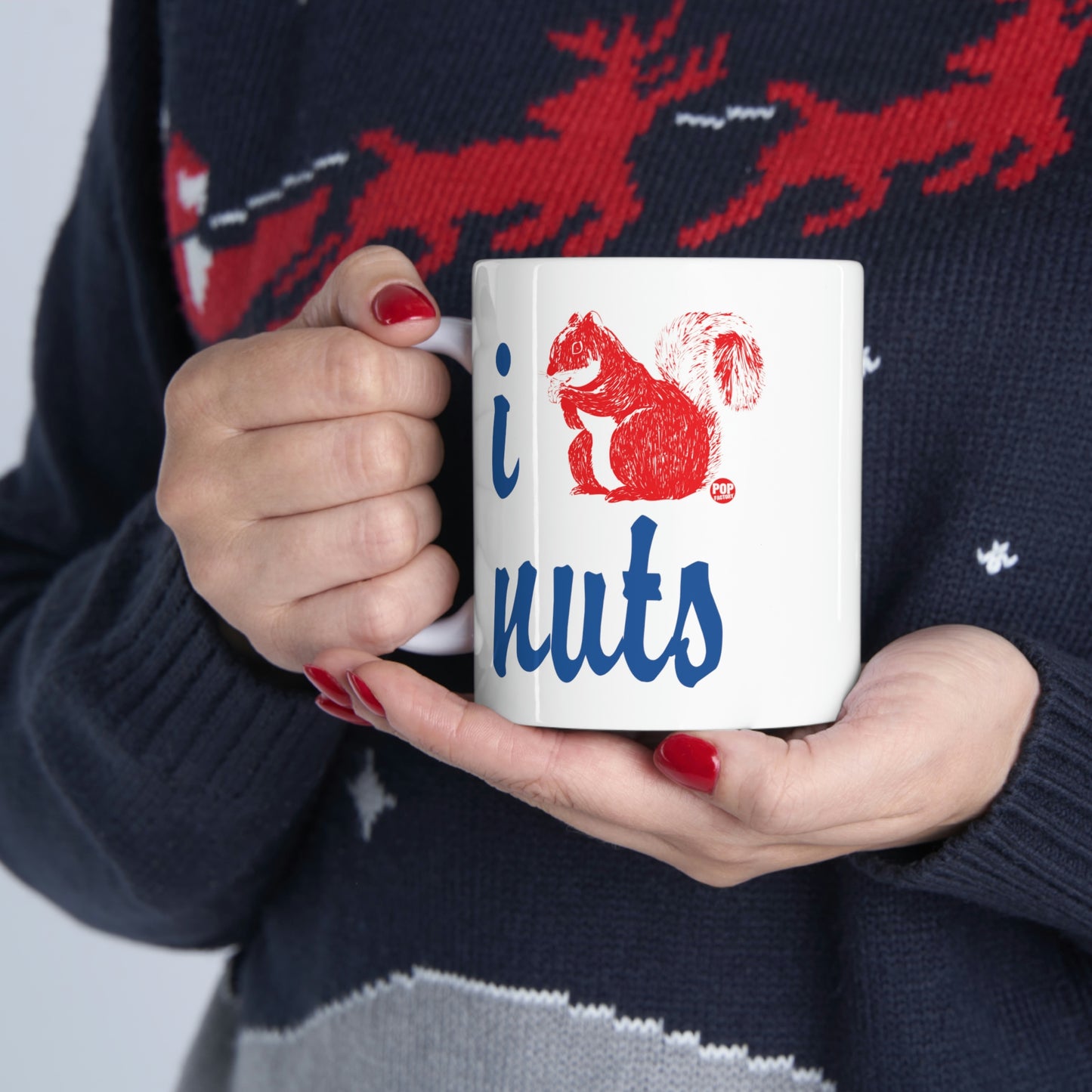 I LOVE NUTS! SQUIRREL COFFEE MUG