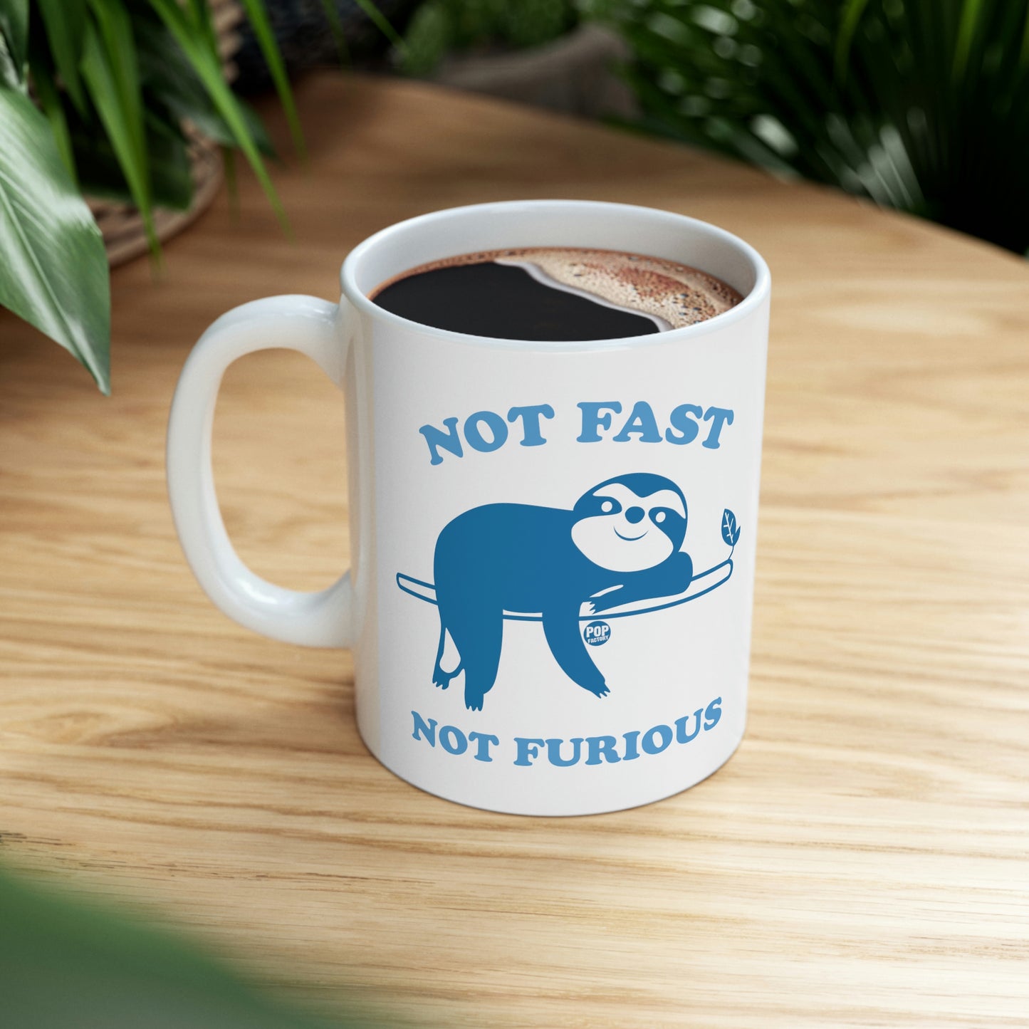 NOT FAST NOT FURIOUS SLOTH COFFEE MUG