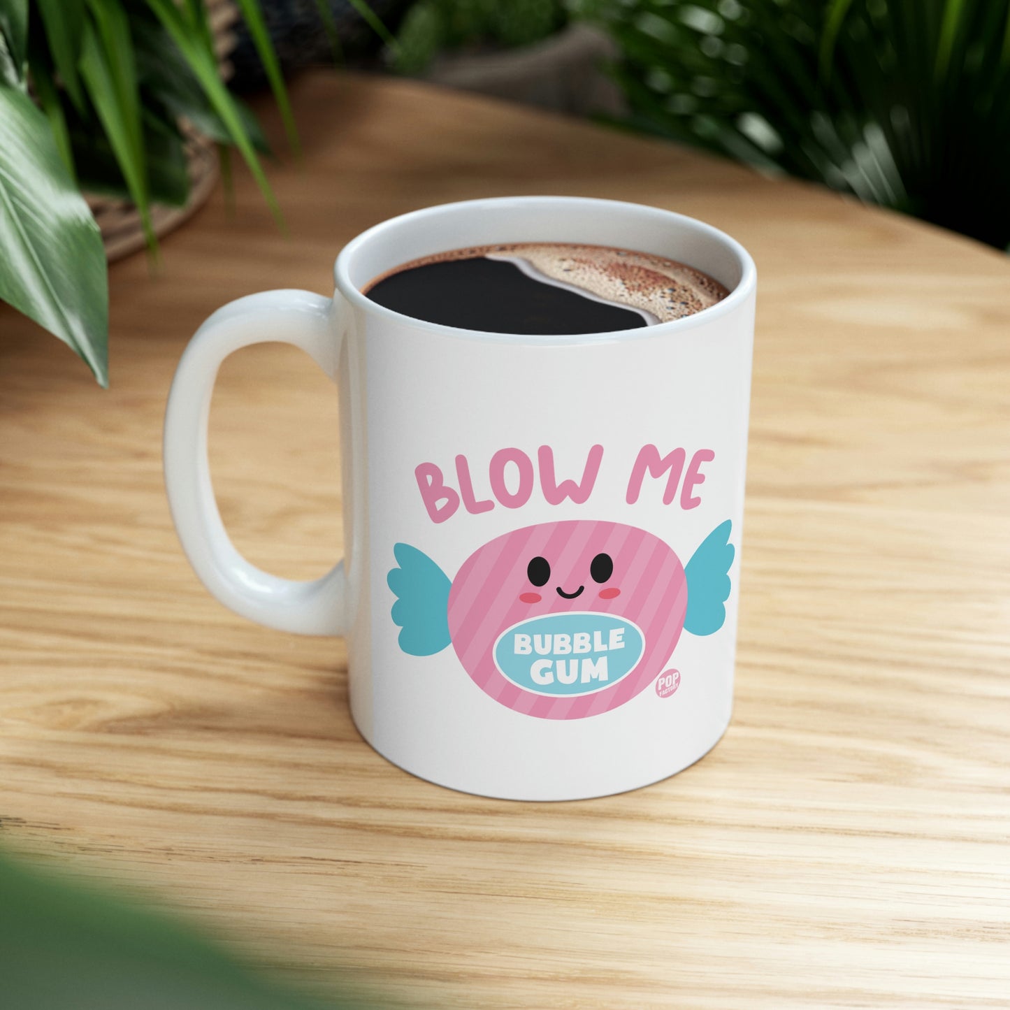 BLOW ME GUM COFFEE MUG