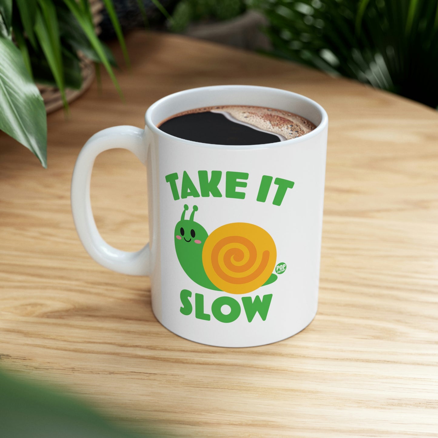 Take It Slow Snail Mug