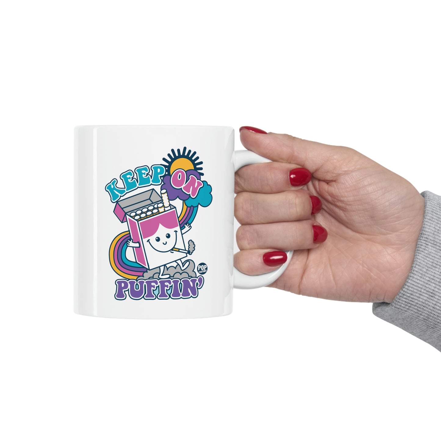 Funshine - Keep on Puffin' Coffee Mug