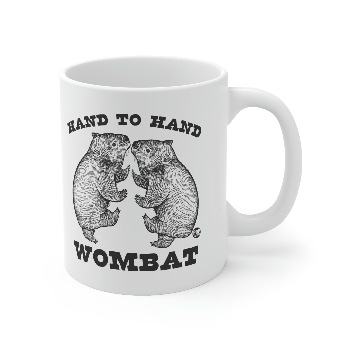 HAND TO HAND WOMBAT COFFEE MUG