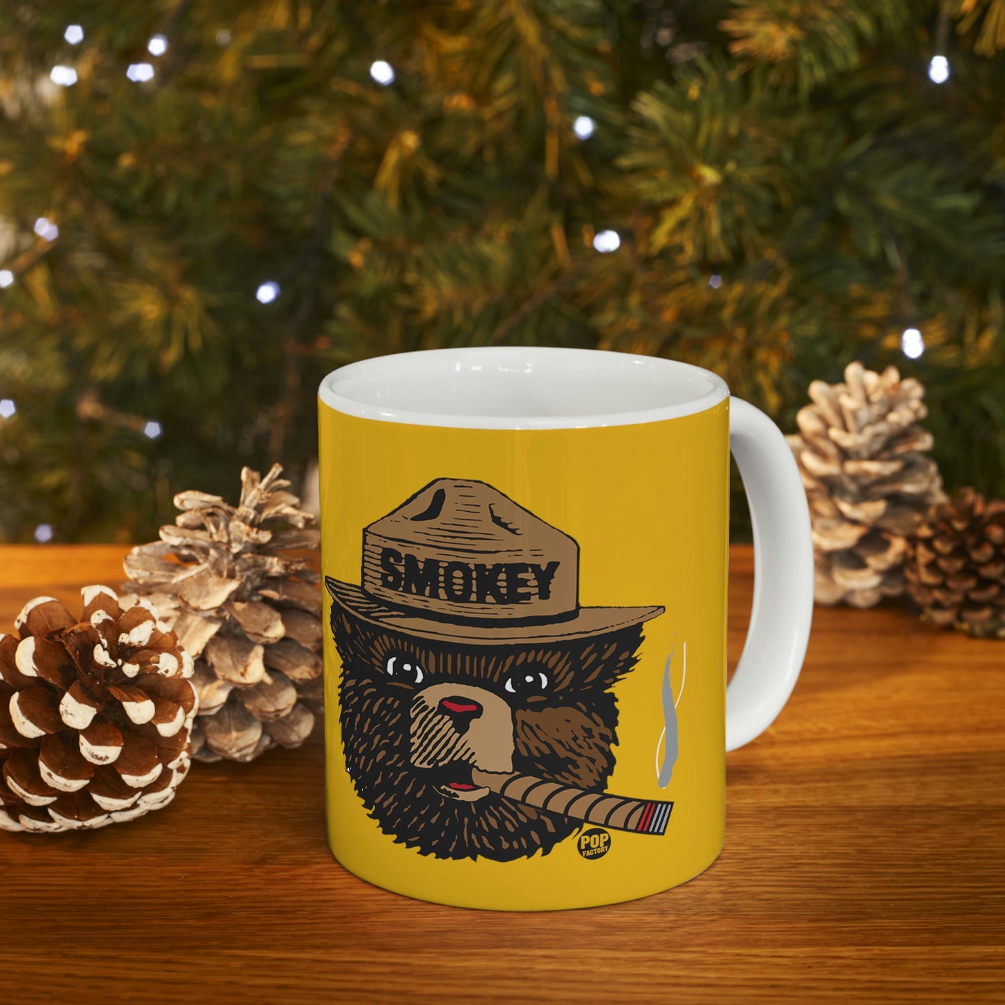 Smoking Smokey Bear Mug