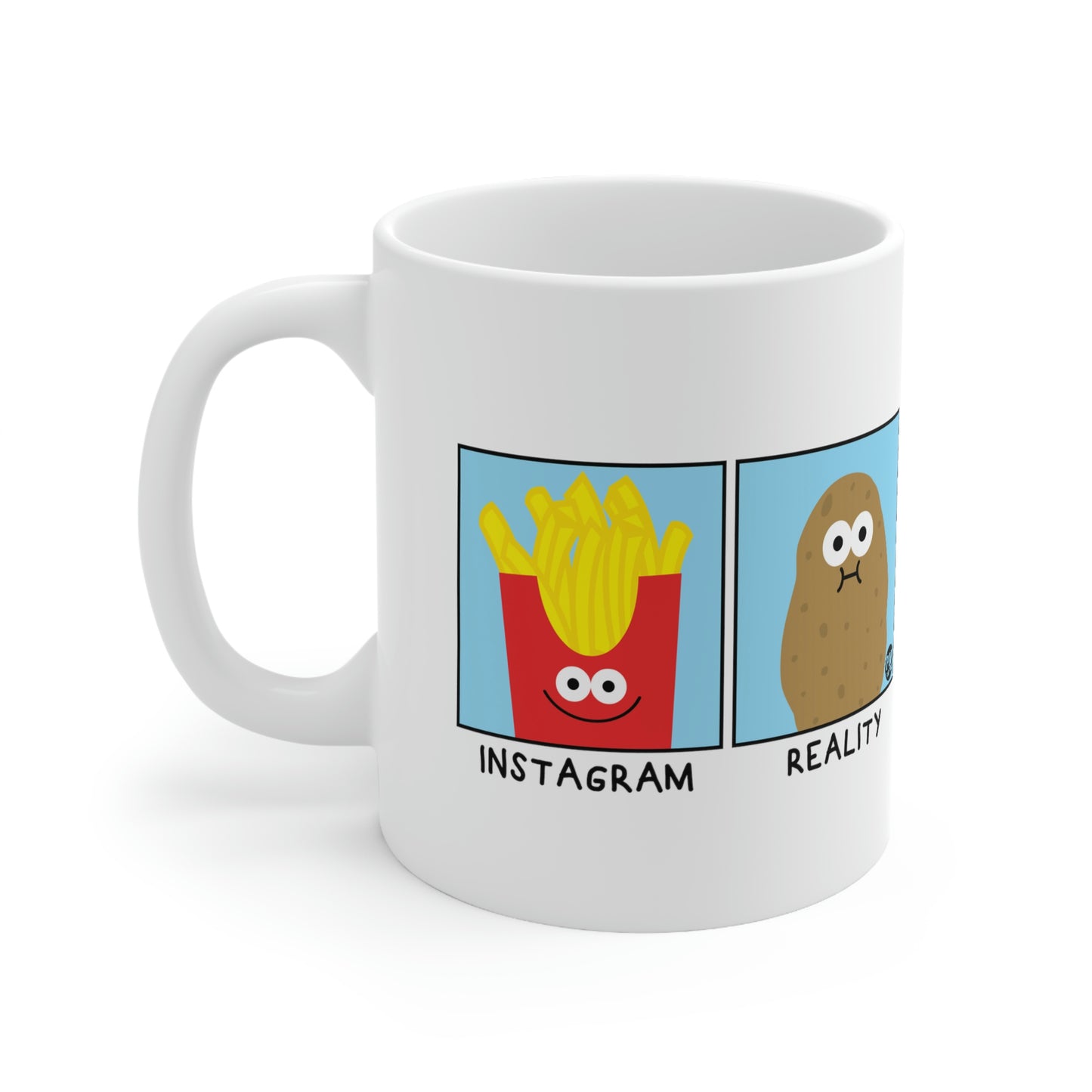 ONLINE REALITY POTATO COFFEE MUG