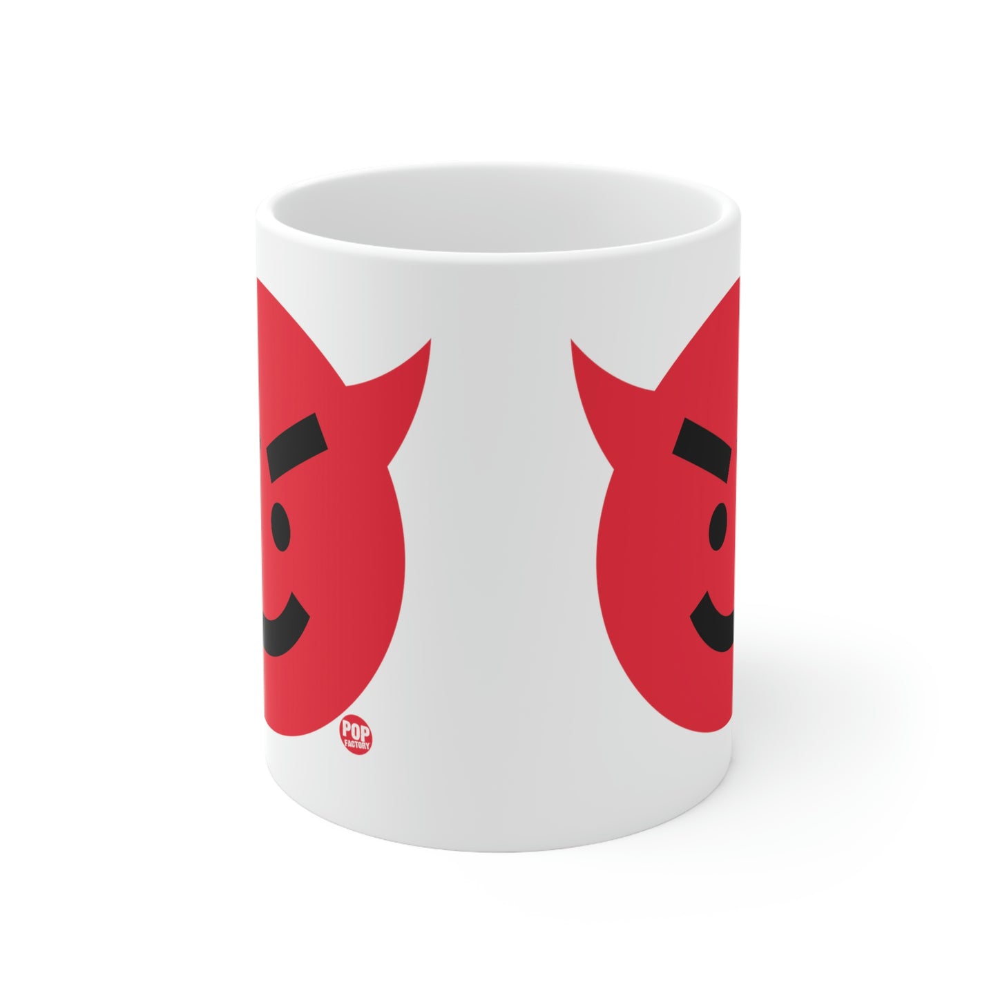 DEVIL SMILEY FACE COFFEE MUG