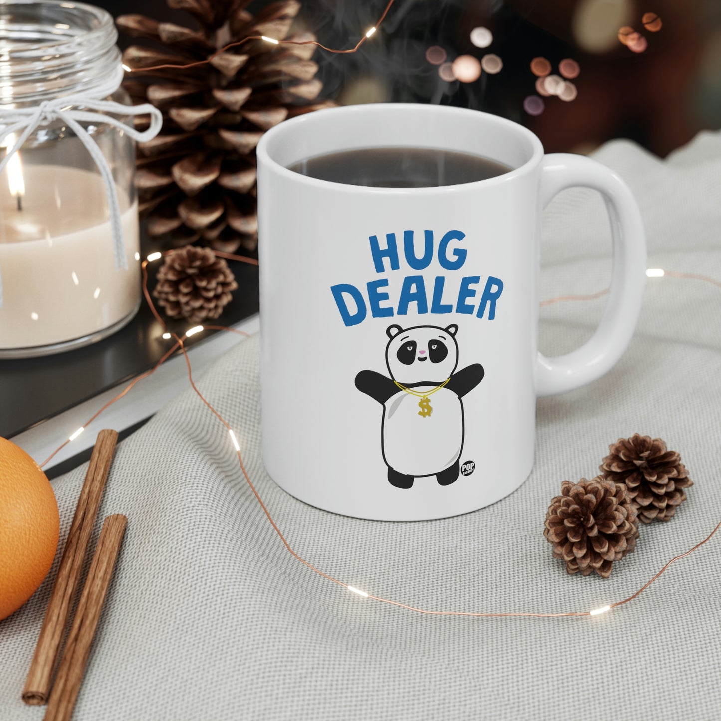 HUG DEALER PANDA COFFEE MUG