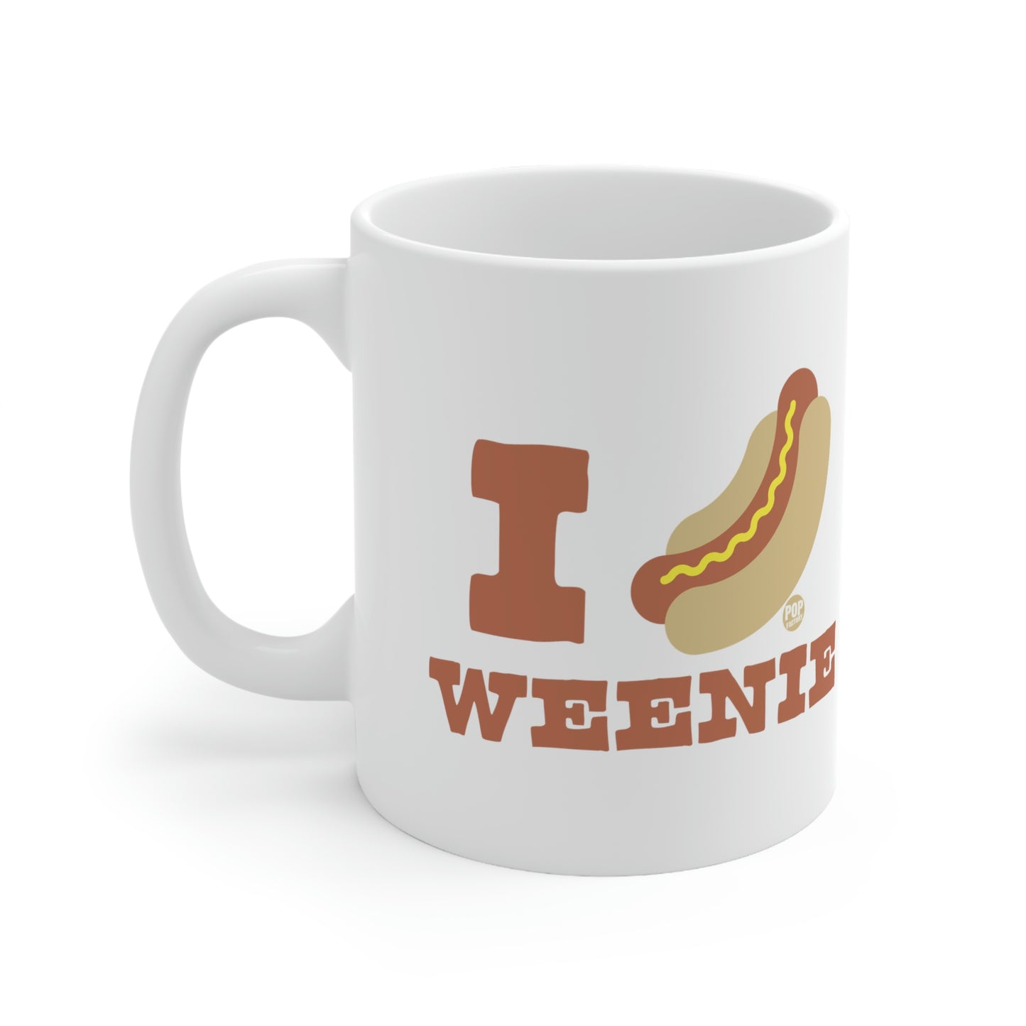 I LOVE WEENIE HOT DOG COFFEE MUG