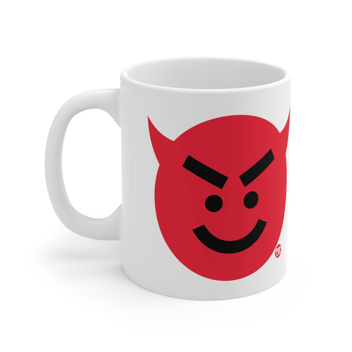 DEVIL SMILEY FACE COFFEE MUG