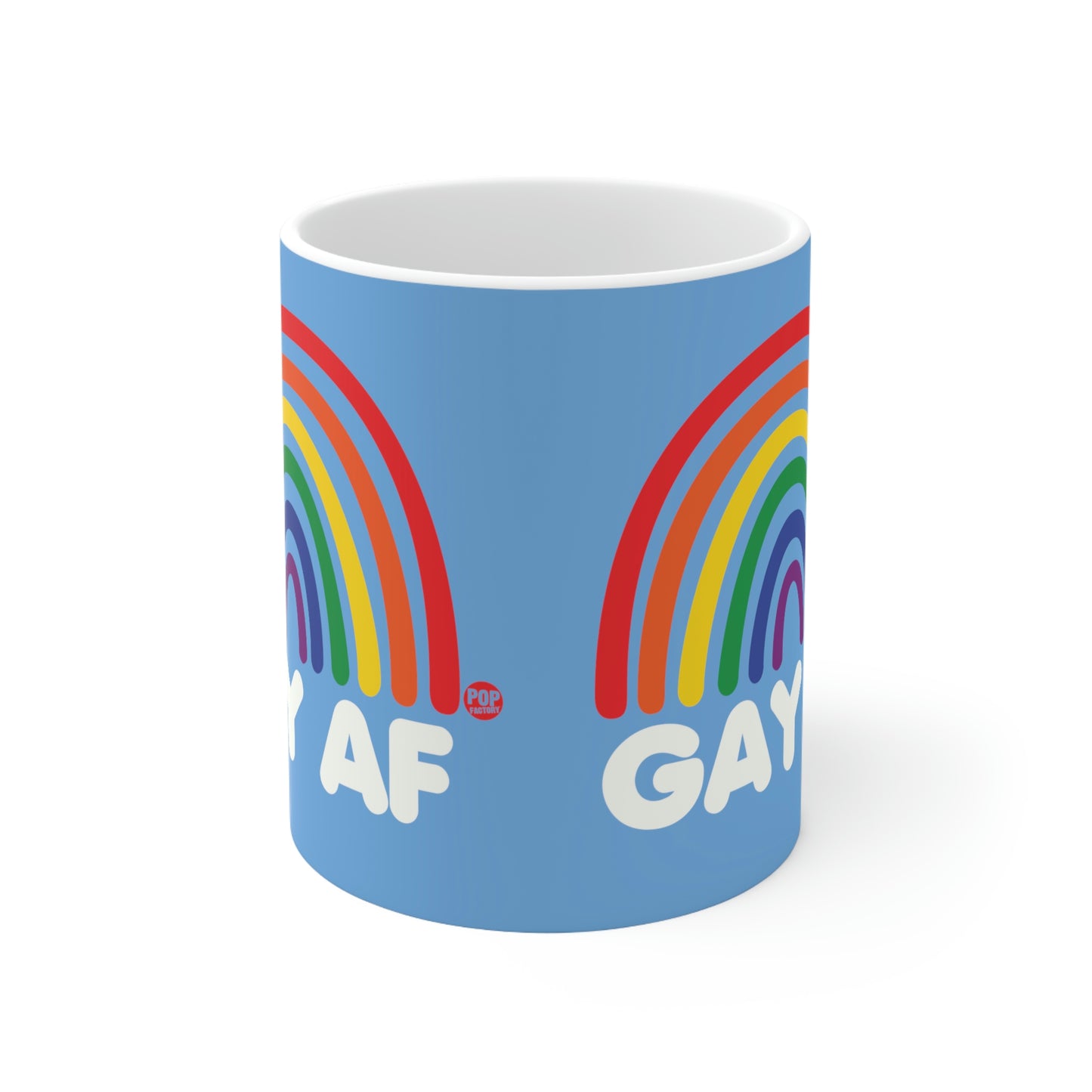 GAY AF RAINBOW COFFEE MUG