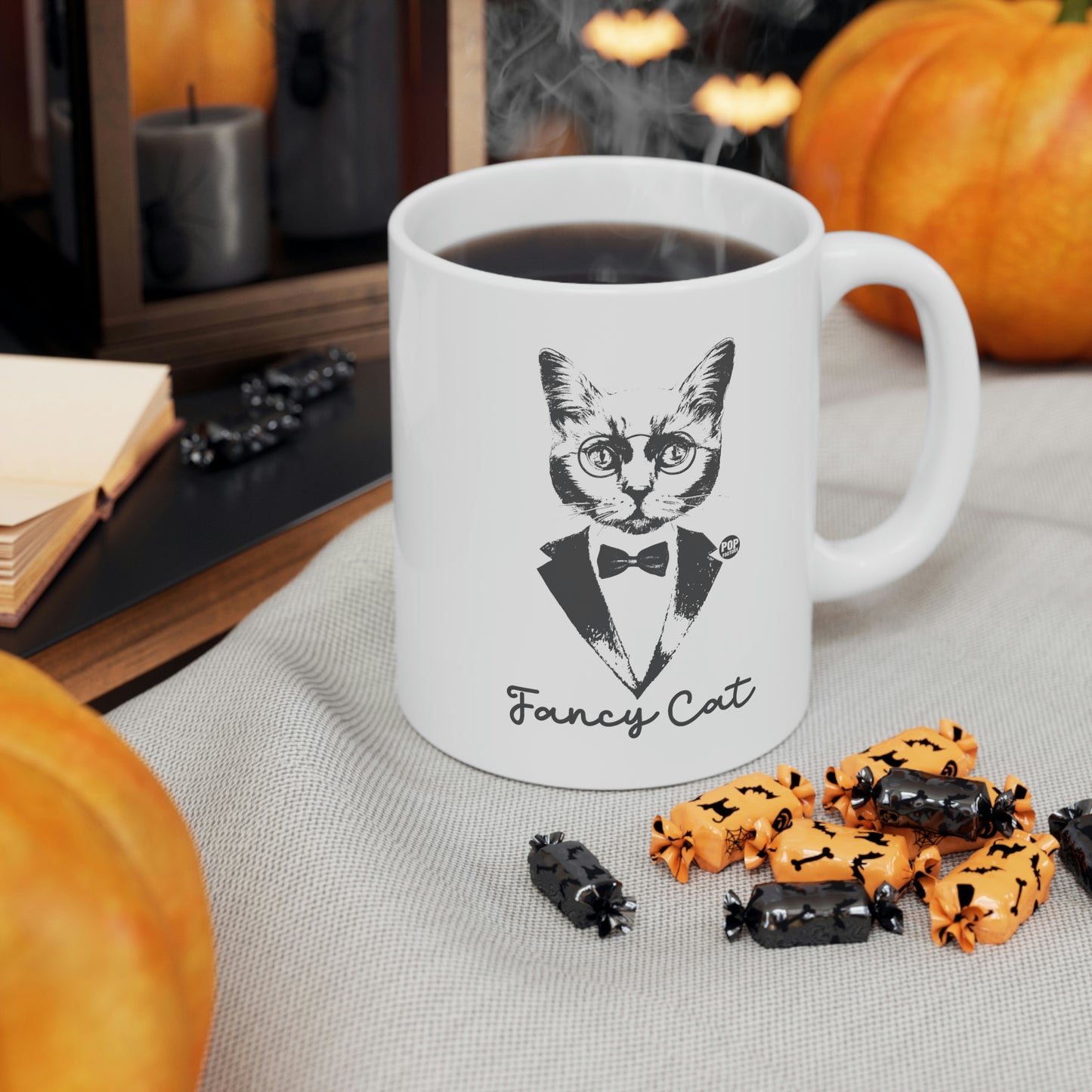 FANCY CAT TUX COFFEE MUG