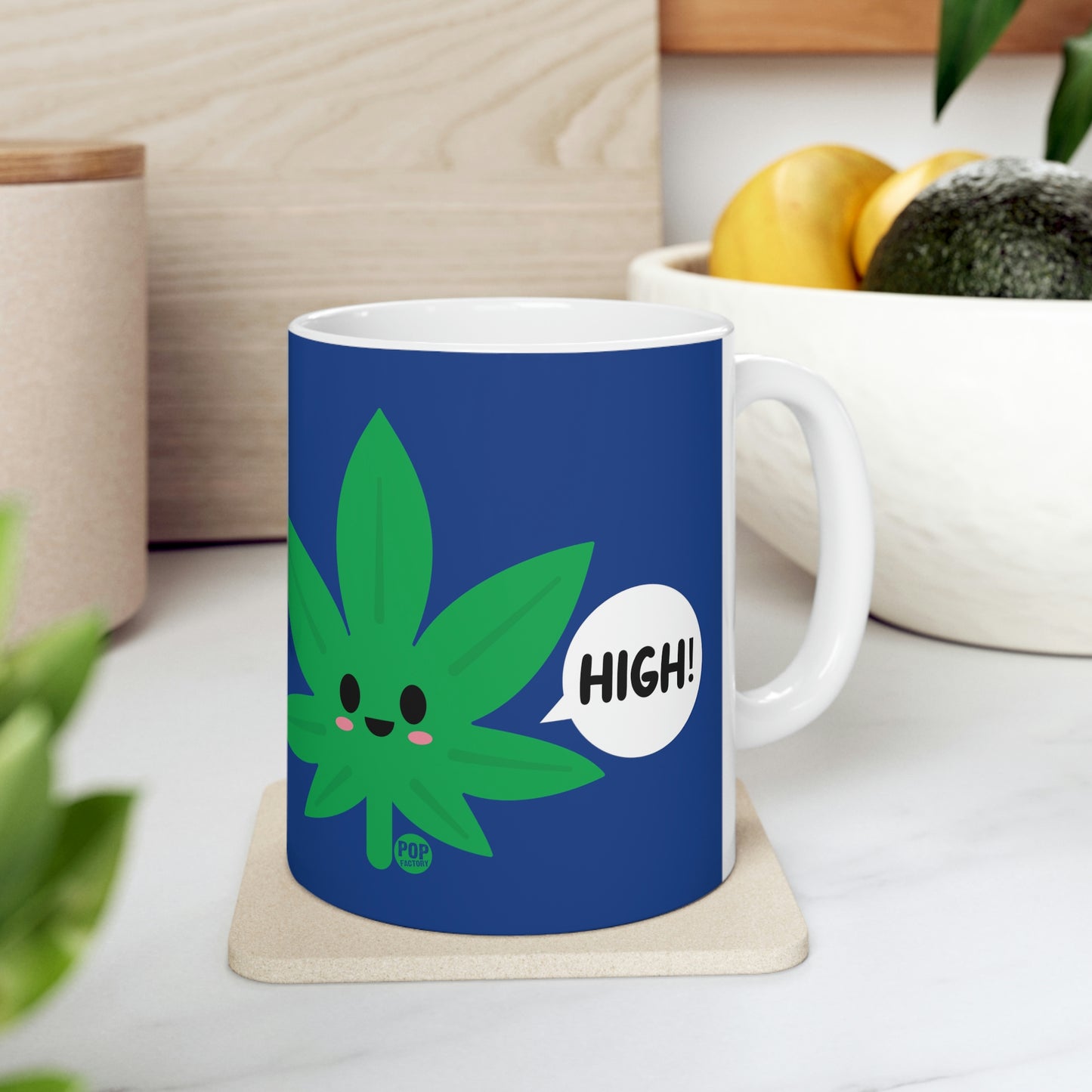 HIGH POT LEAF COFFEE MUG