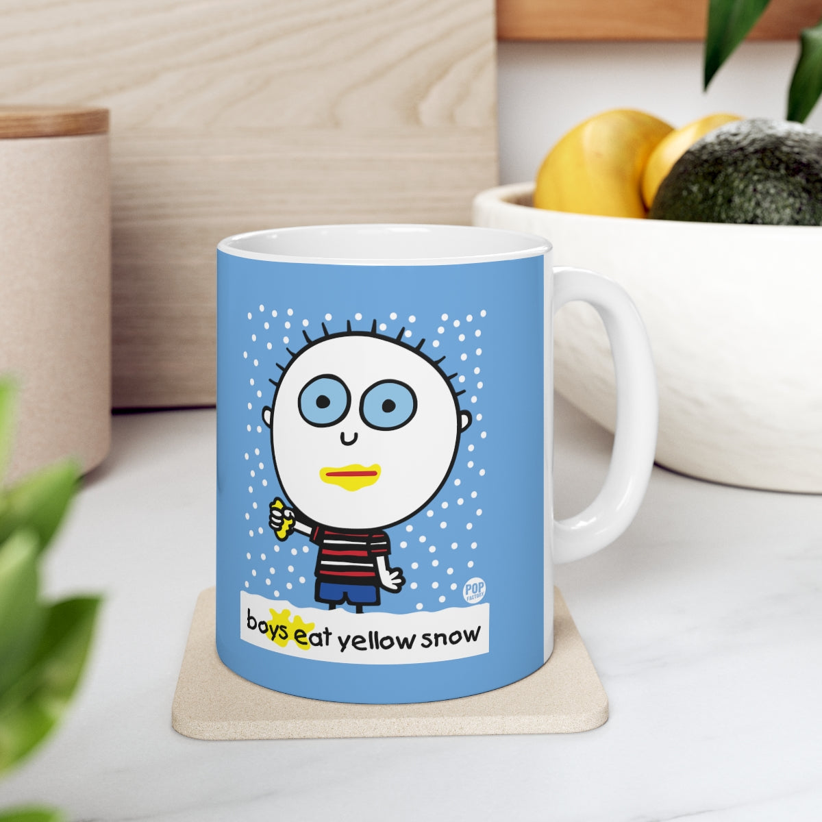 BOYS EAT YELLOW SNOW COFFEE MUG