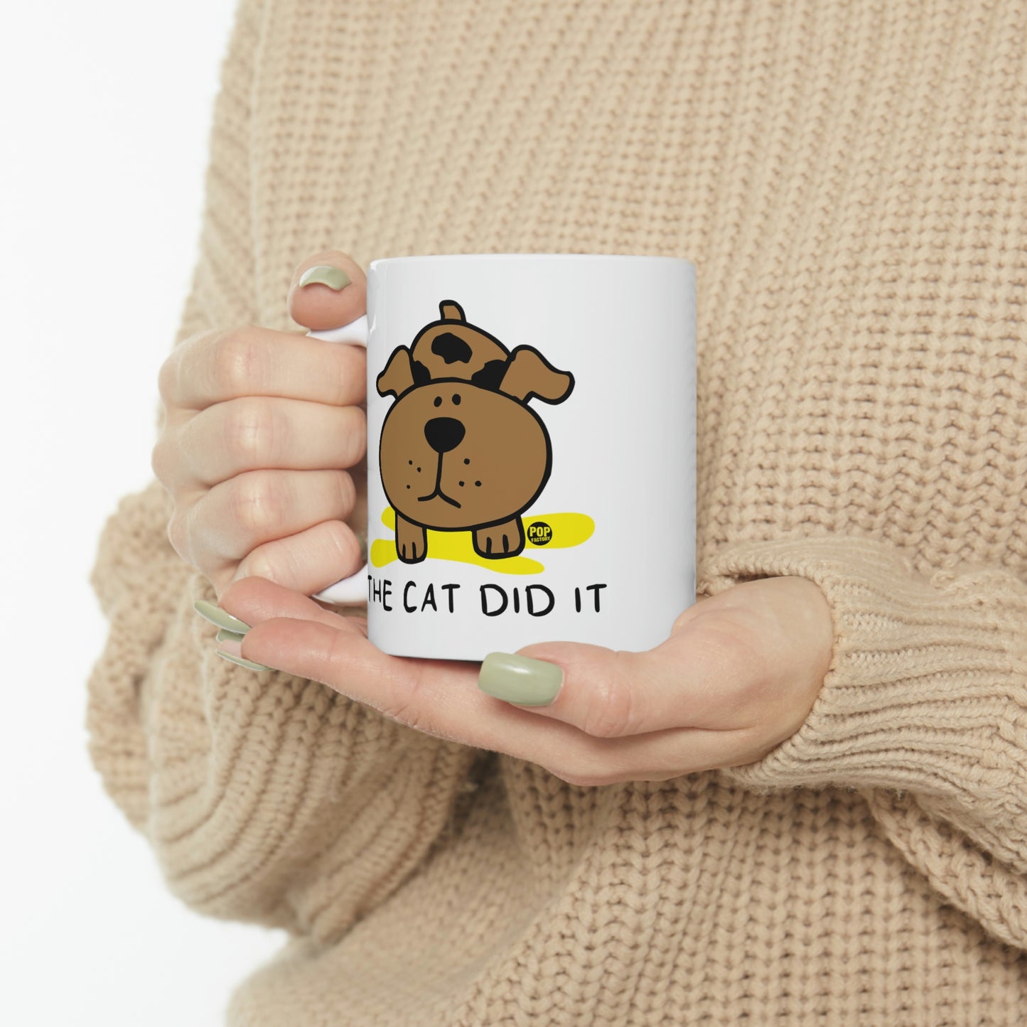 CAT DID IT COFFEE MUG