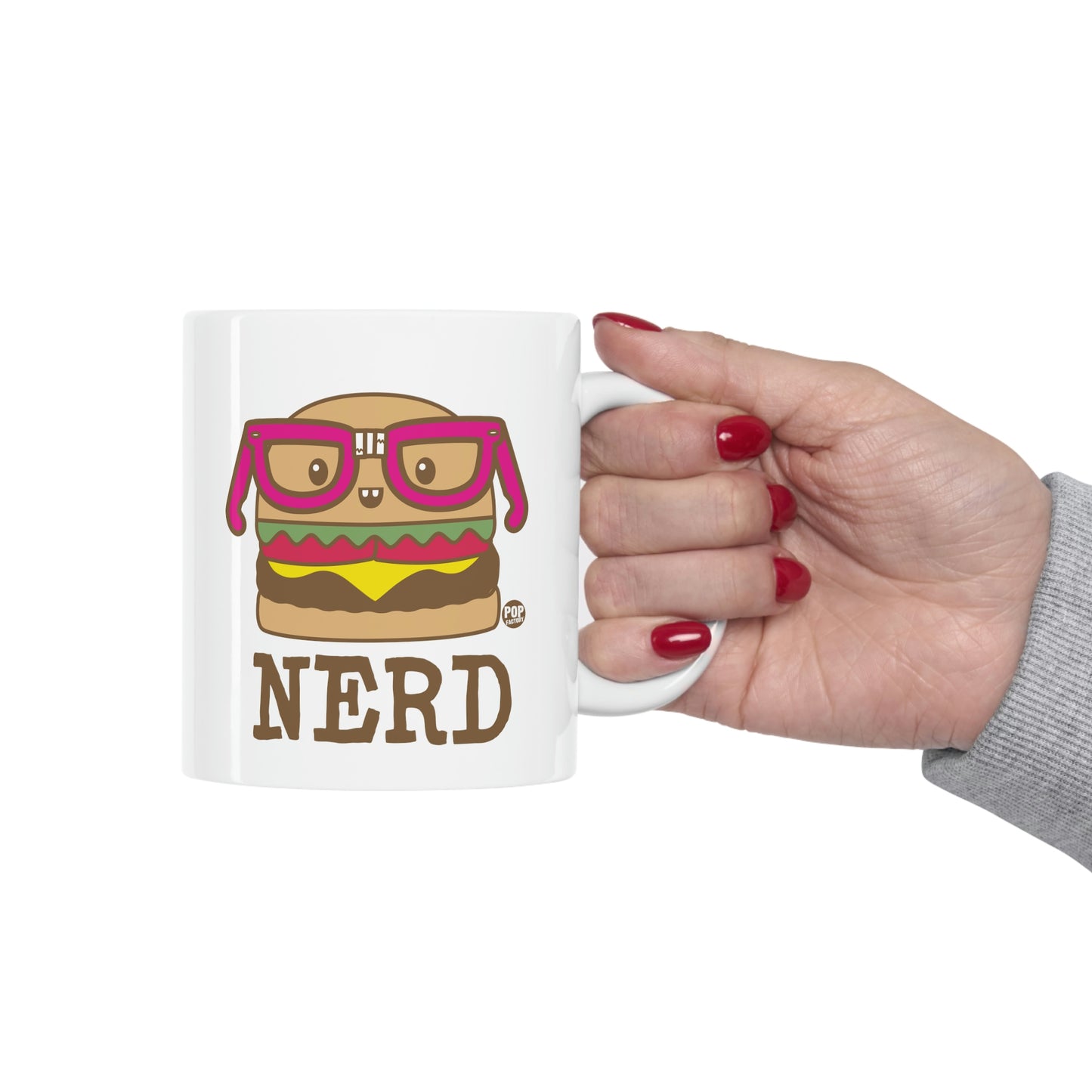 NERD BURGER COFFEE MUG