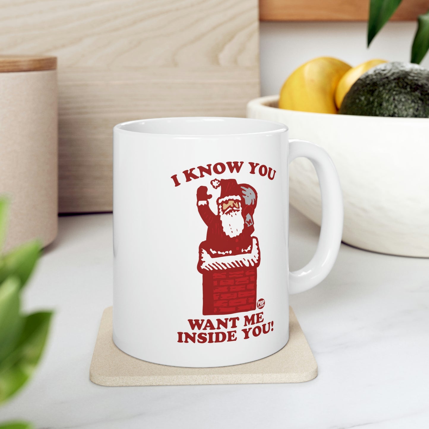 Santa Inside You Chimney Mug
