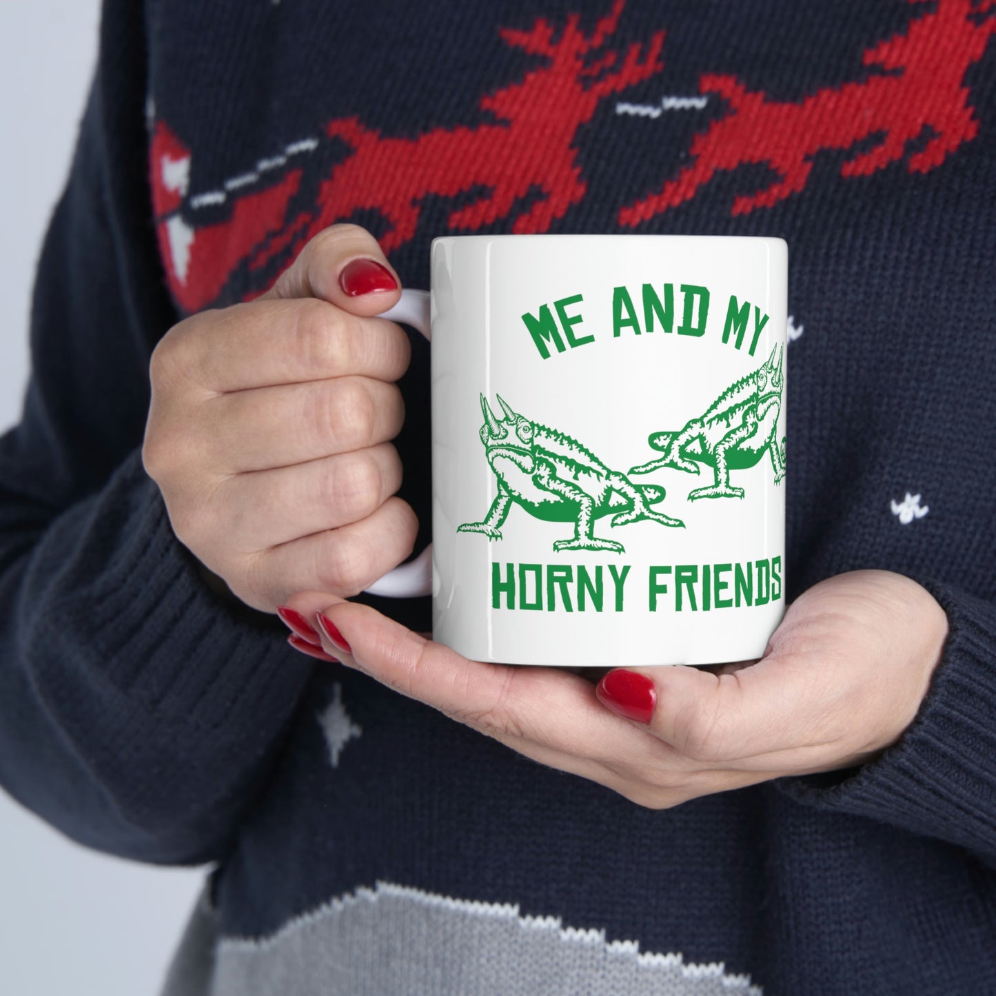 HORNY FRIENDS HORNED TOAD COFFEE MUG