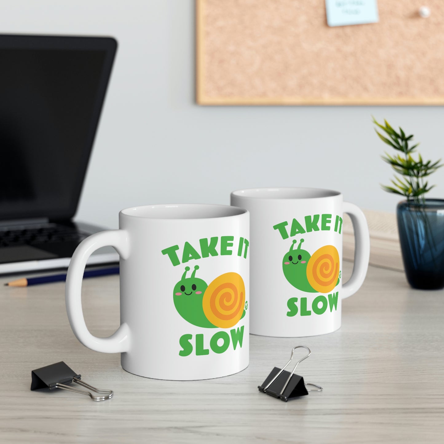 Take It Slow Snail Mug