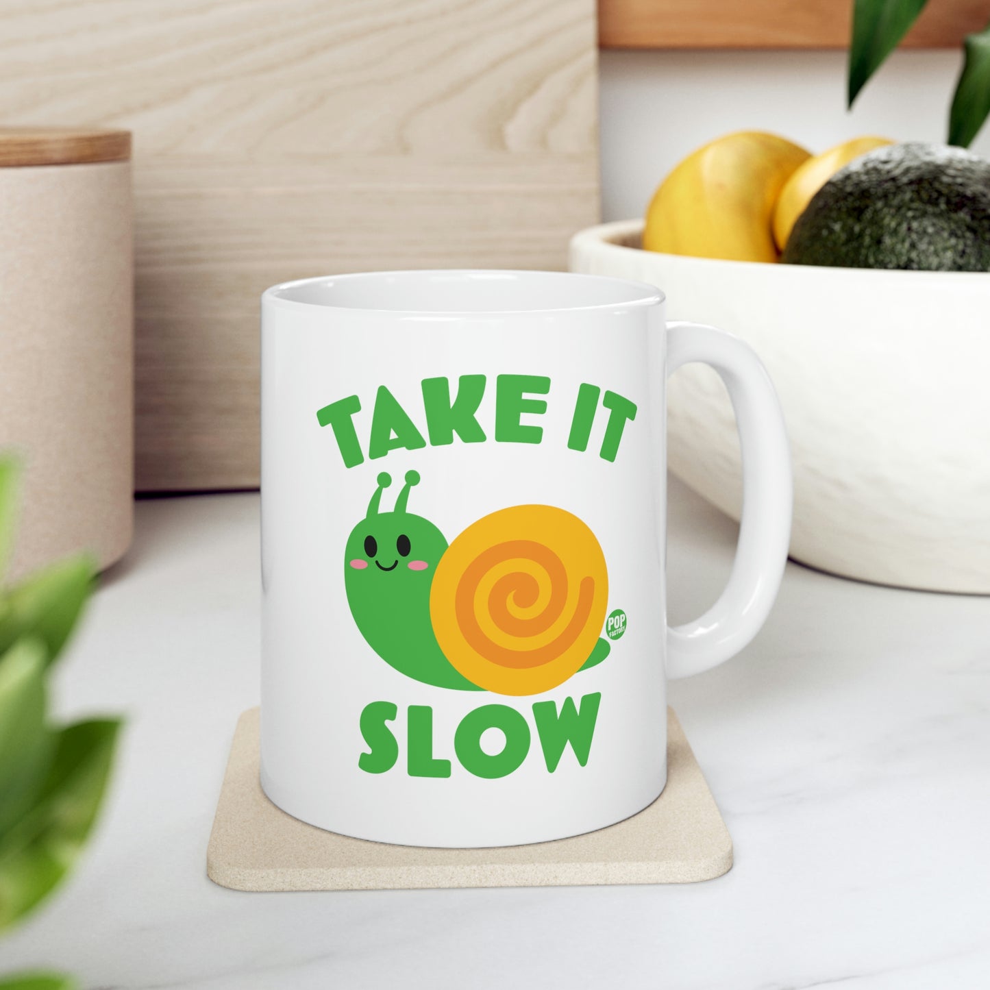 Take It Slow Snail Mug