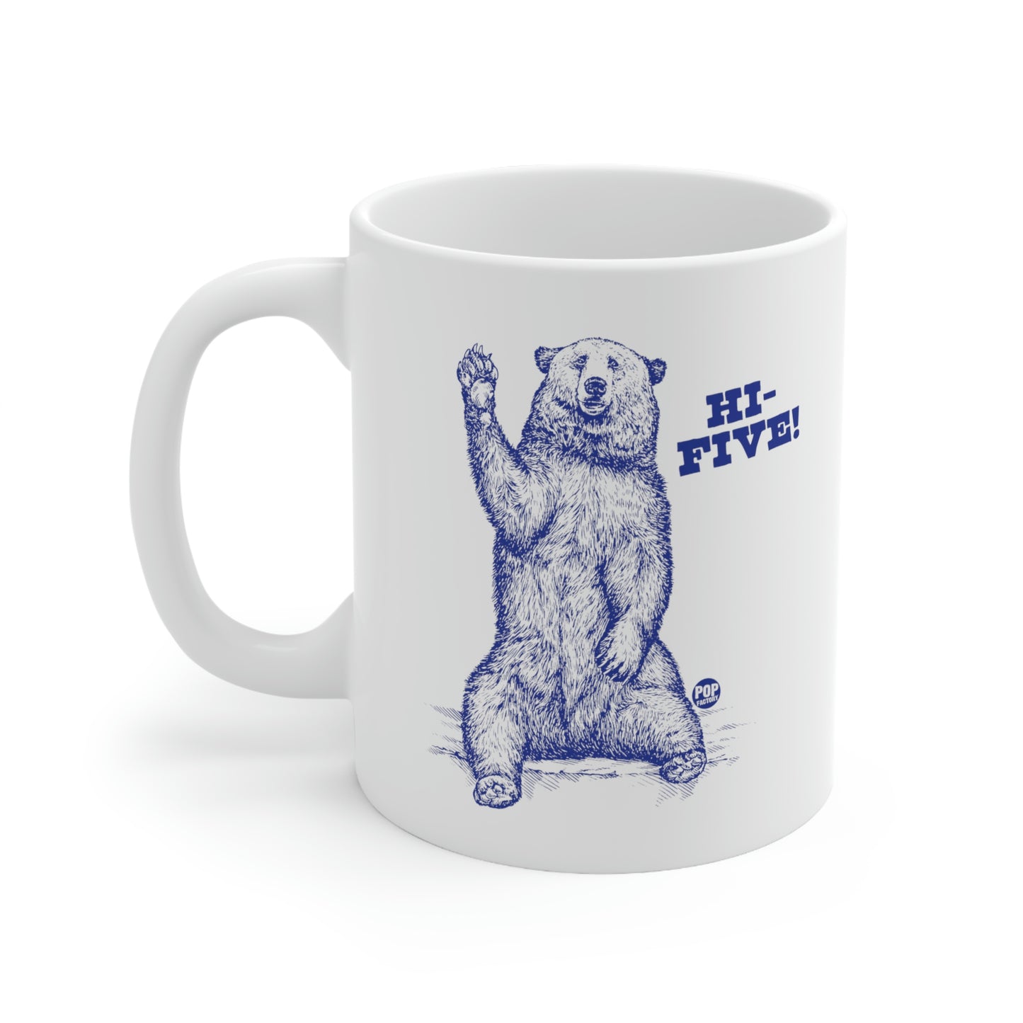 HI FIVE BEAR COFFEE MUG