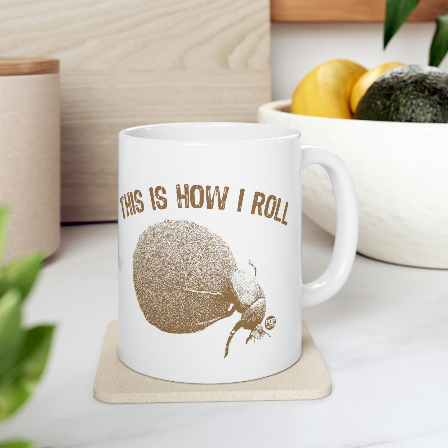 This How I Roll Dung Beetle Mug