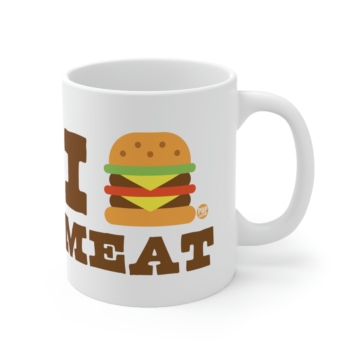 I LOVE MEAT BURGER COFFEE MUG