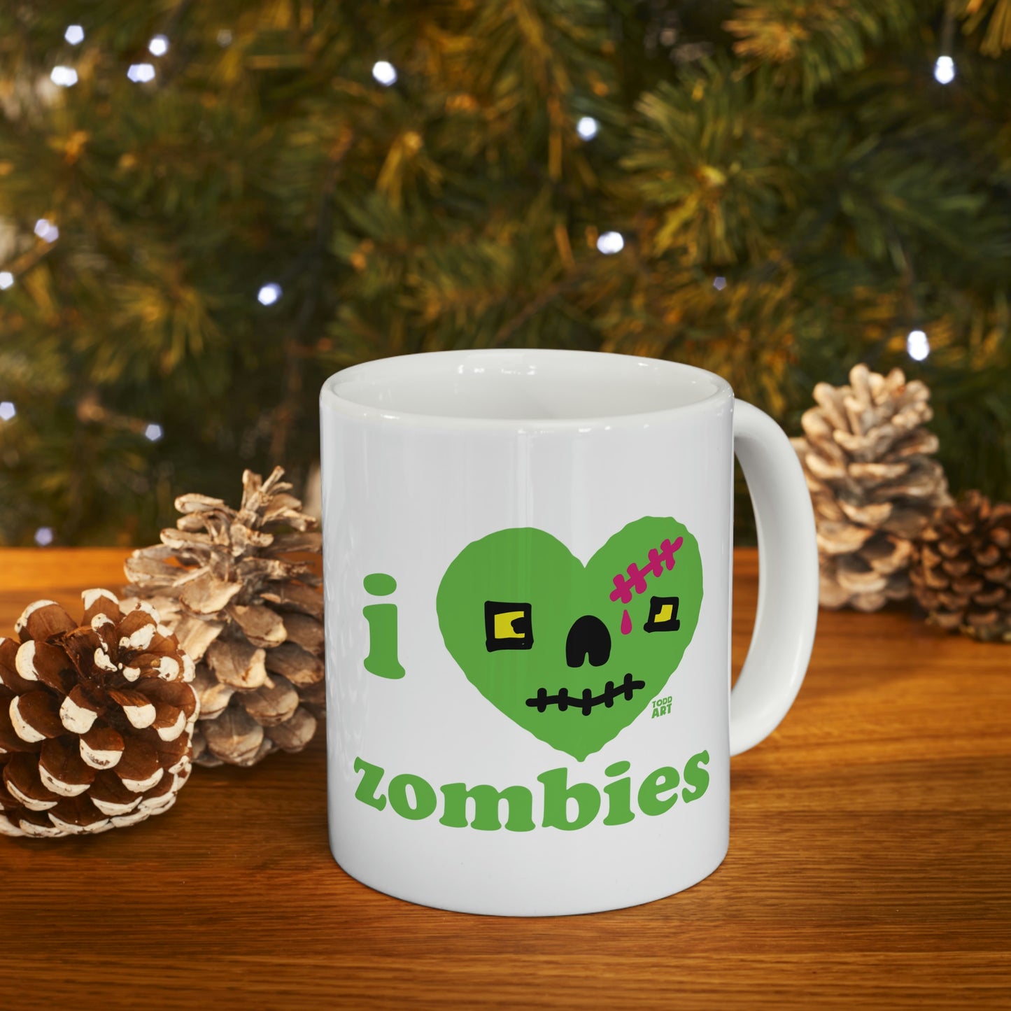 I LOVE ZOMBIES COFFEE MUG